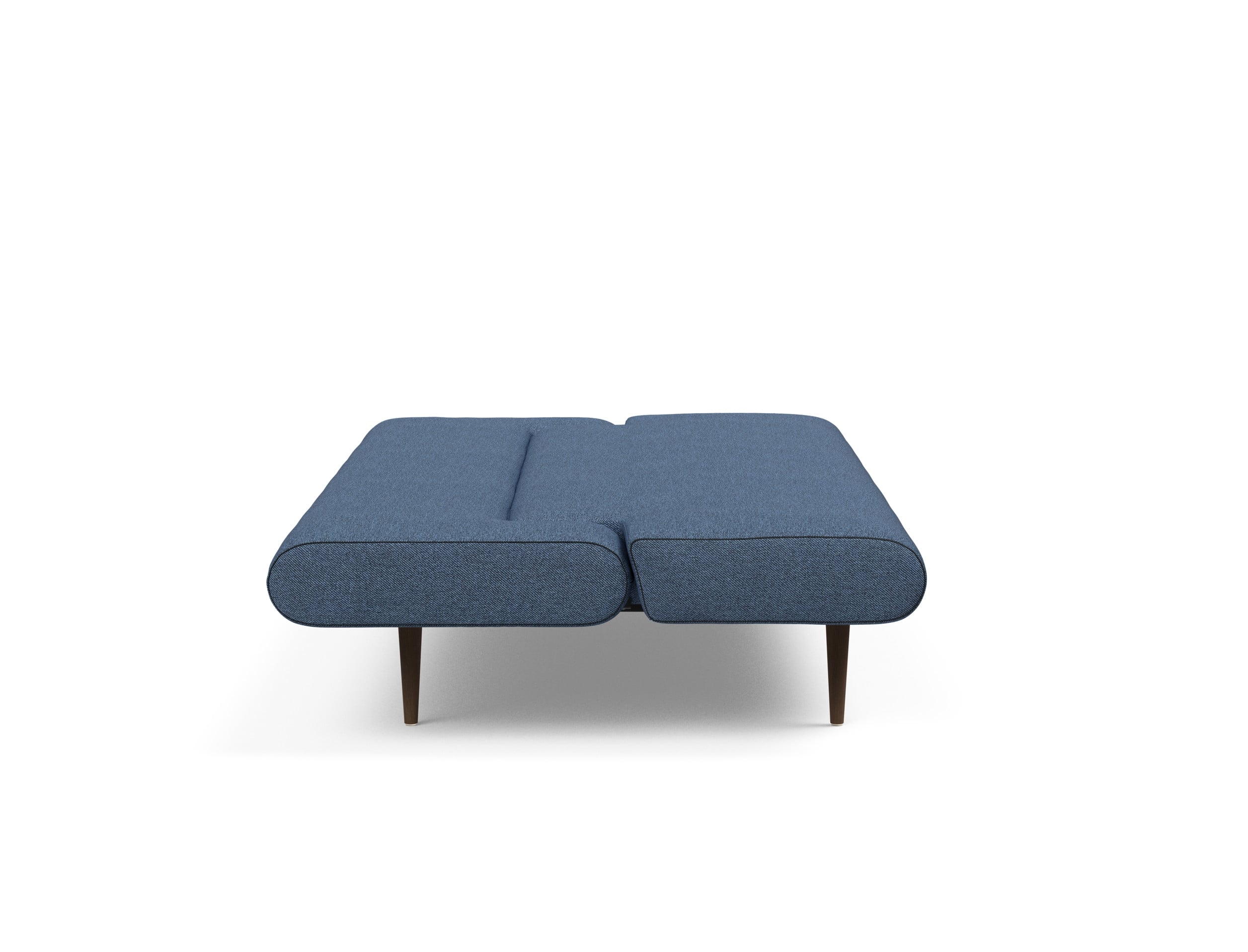 Unfurl Fabric Sofa Bed w/Dark Wood Legs