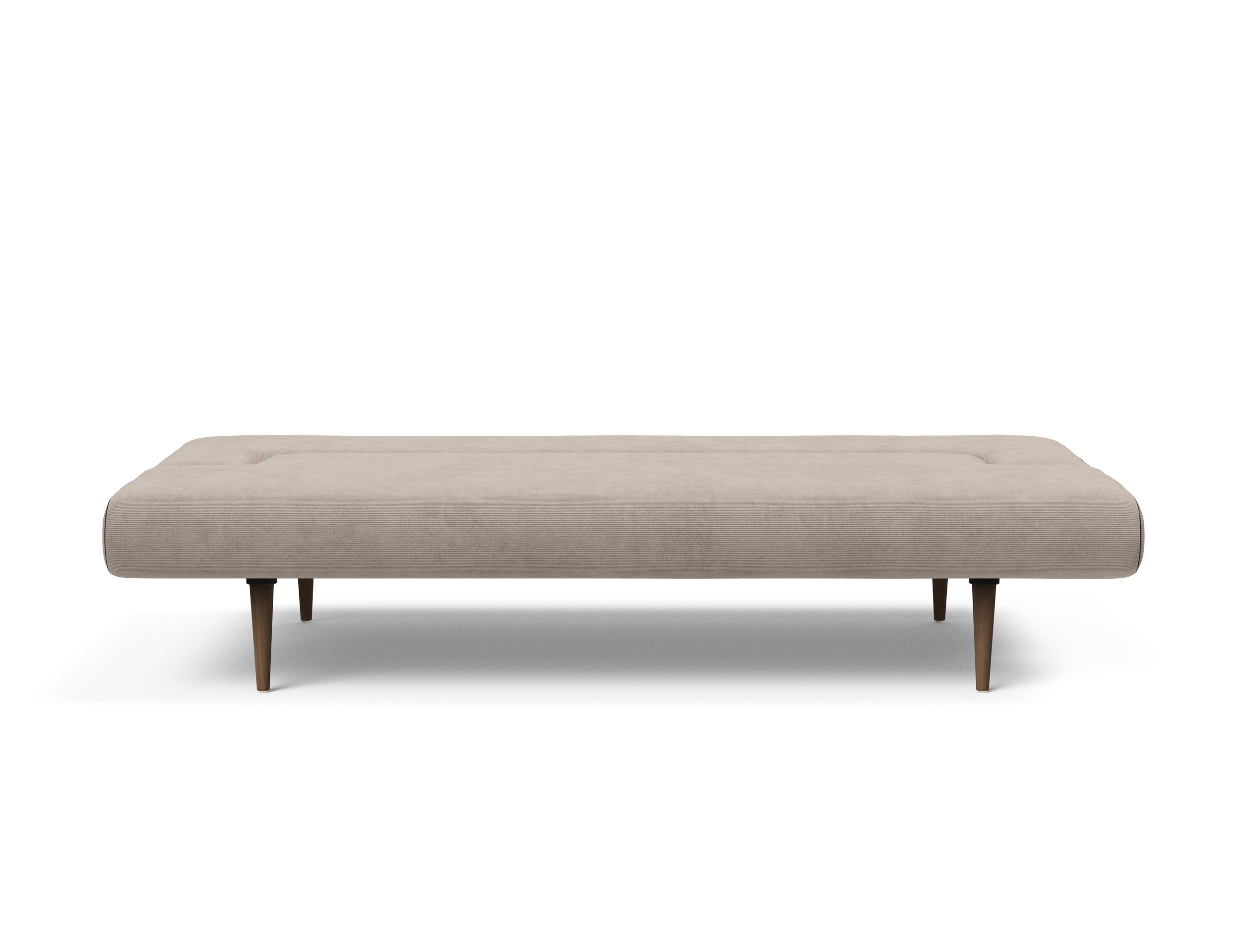 Unfurl Fabric Sofa Bed w/Dark Wood Legs