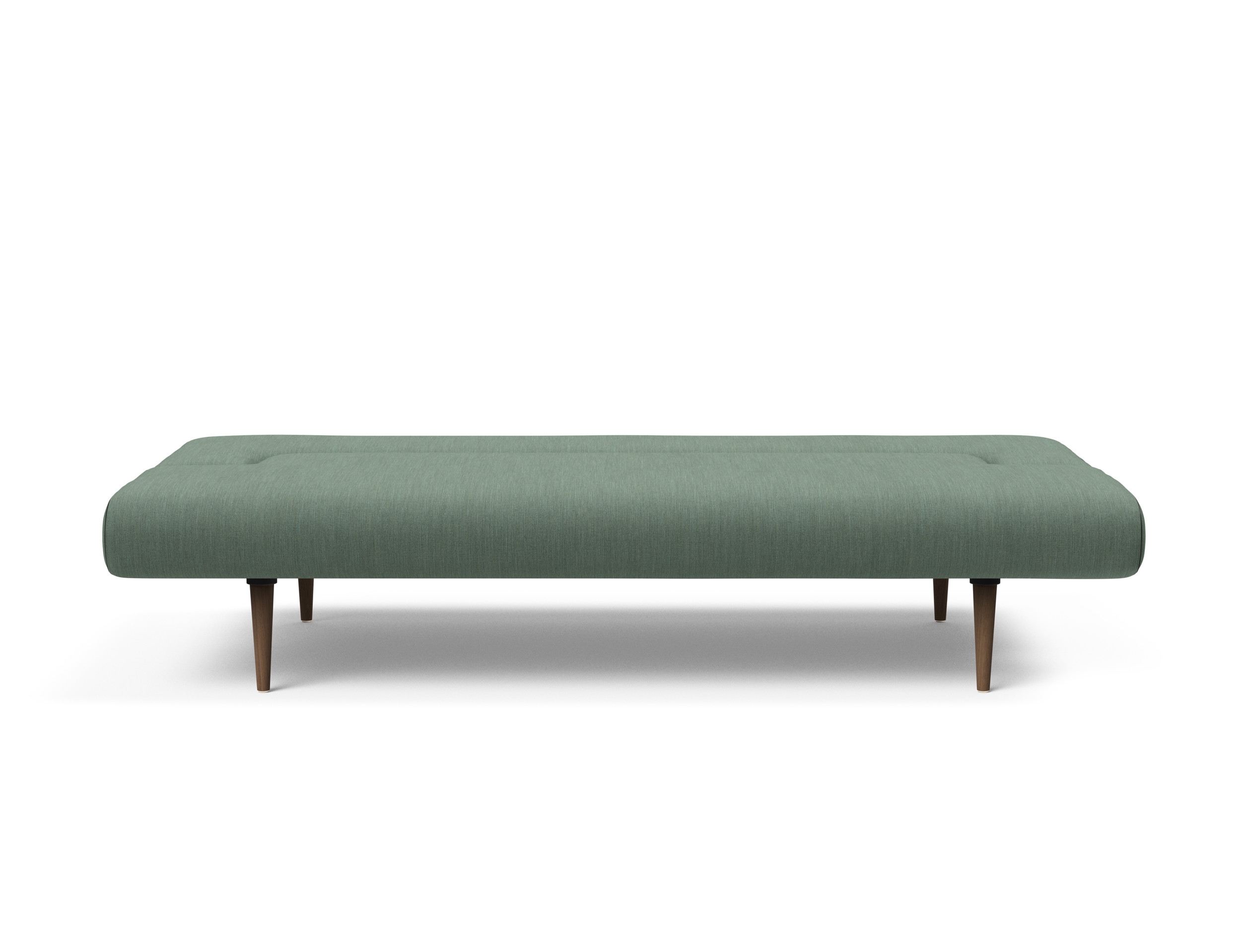 Unfurl Fabric Sofa Bed w/Dark Wood Legs