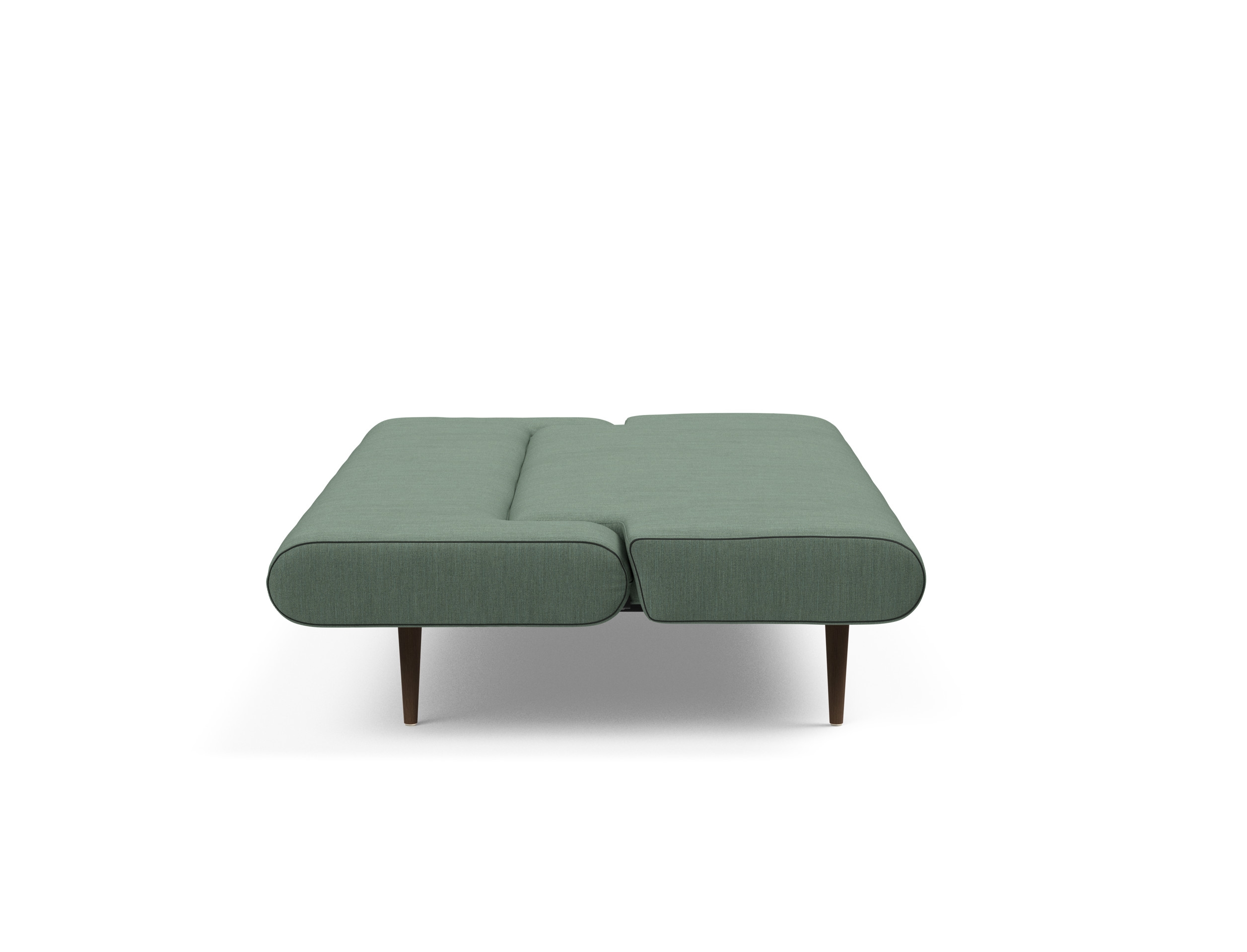 Unfurl Fabric Sofa Bed w/Dark Wood Legs
