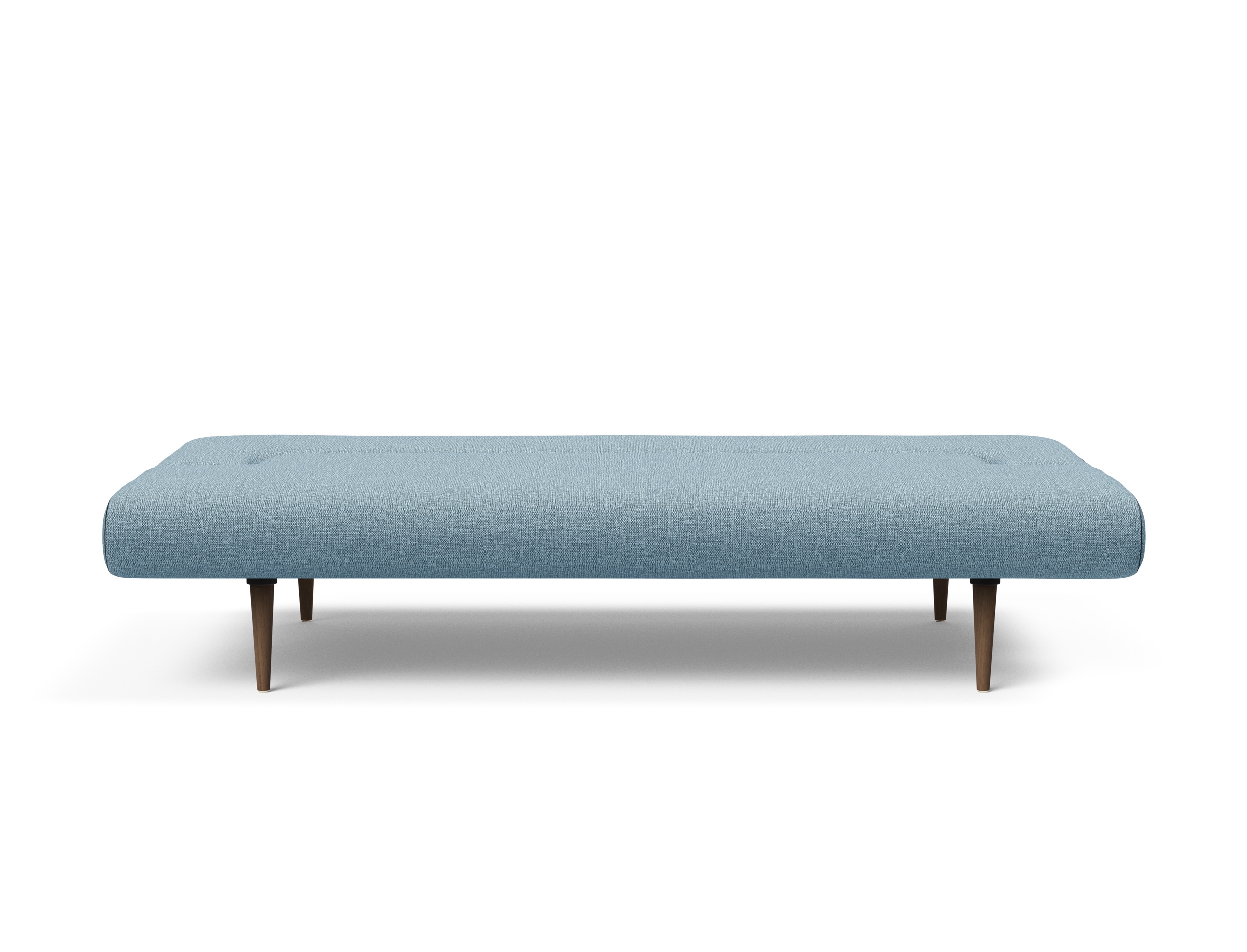 Unfurl Fabric Sofa Bed w/Dark Wood Legs