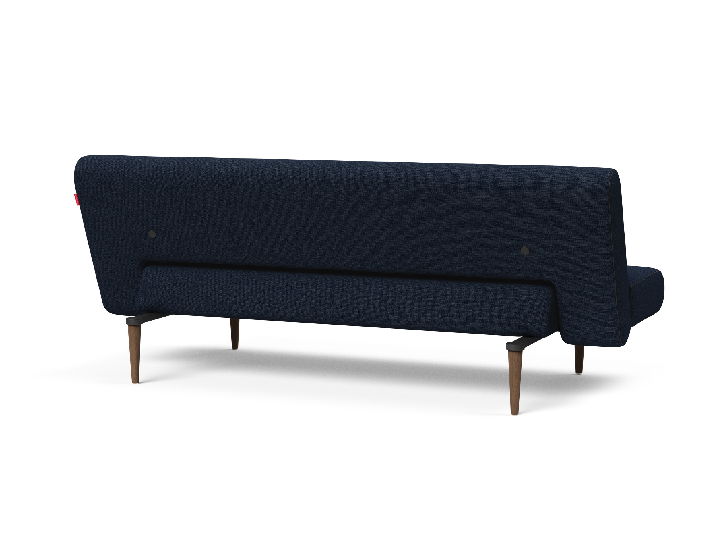 Unfurl Fabric Sofa Bed w/Dark Wood Legs