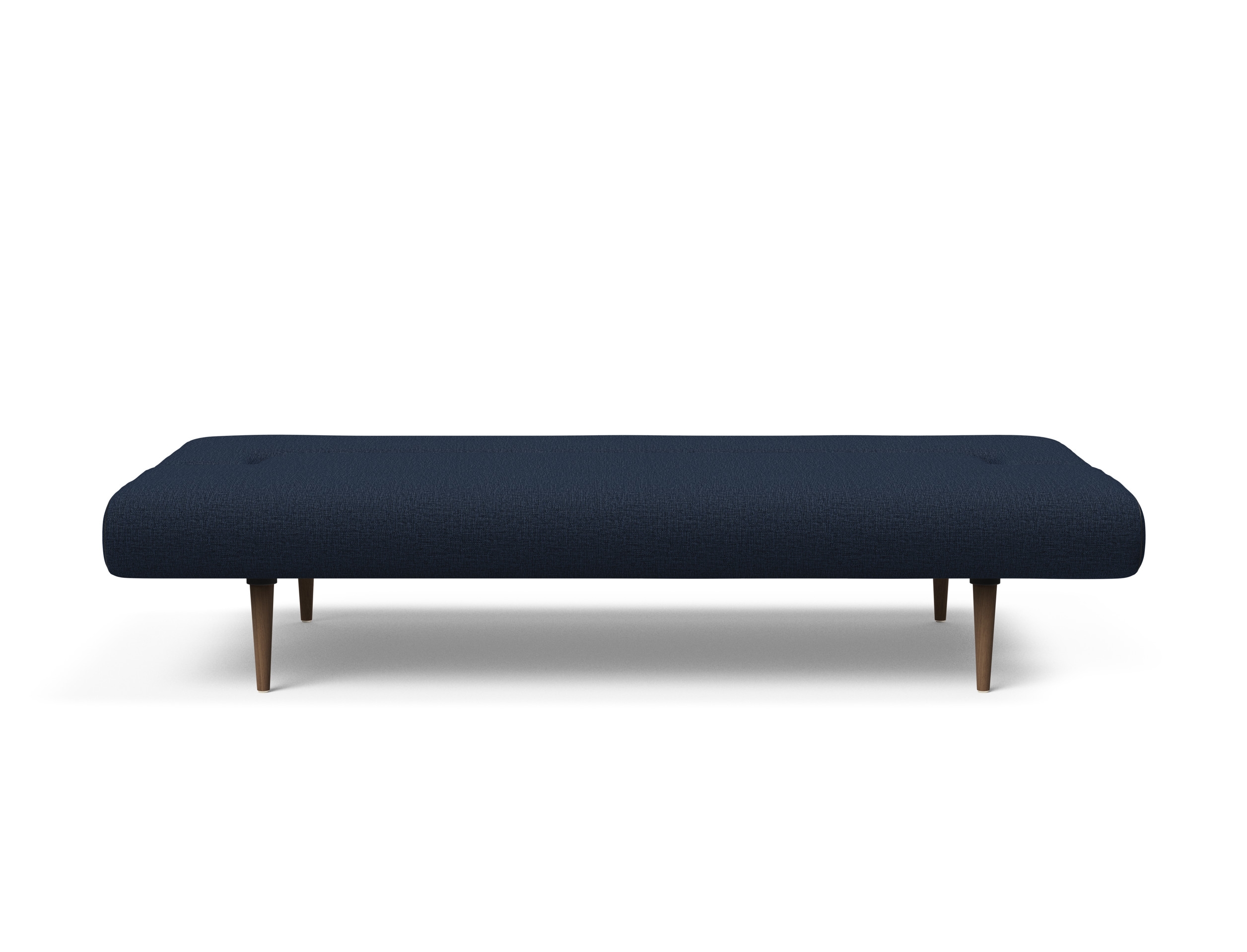Unfurl Fabric Sofa Bed w/Dark Wood Legs