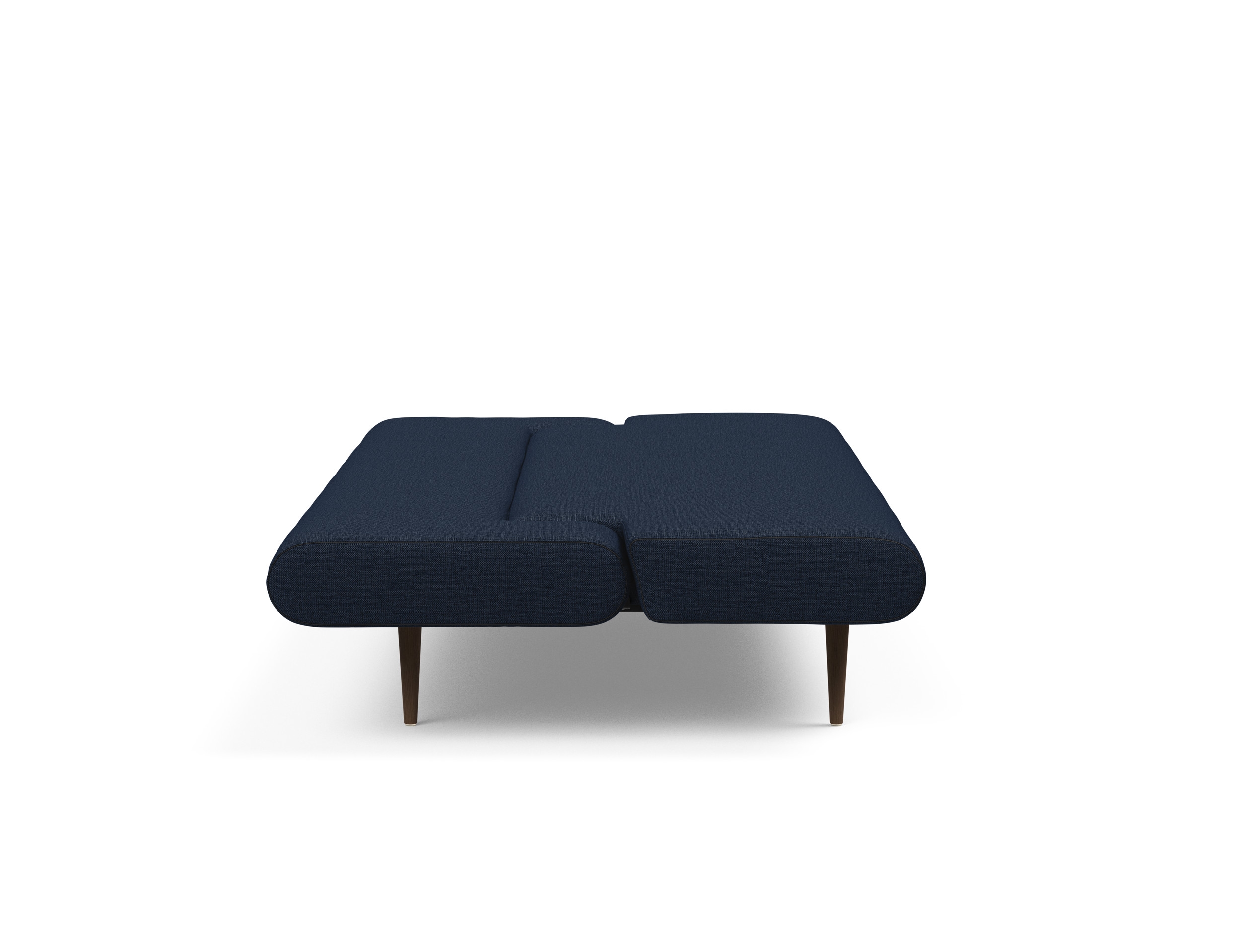 Unfurl Fabric Sofa Bed w/Dark Wood Legs