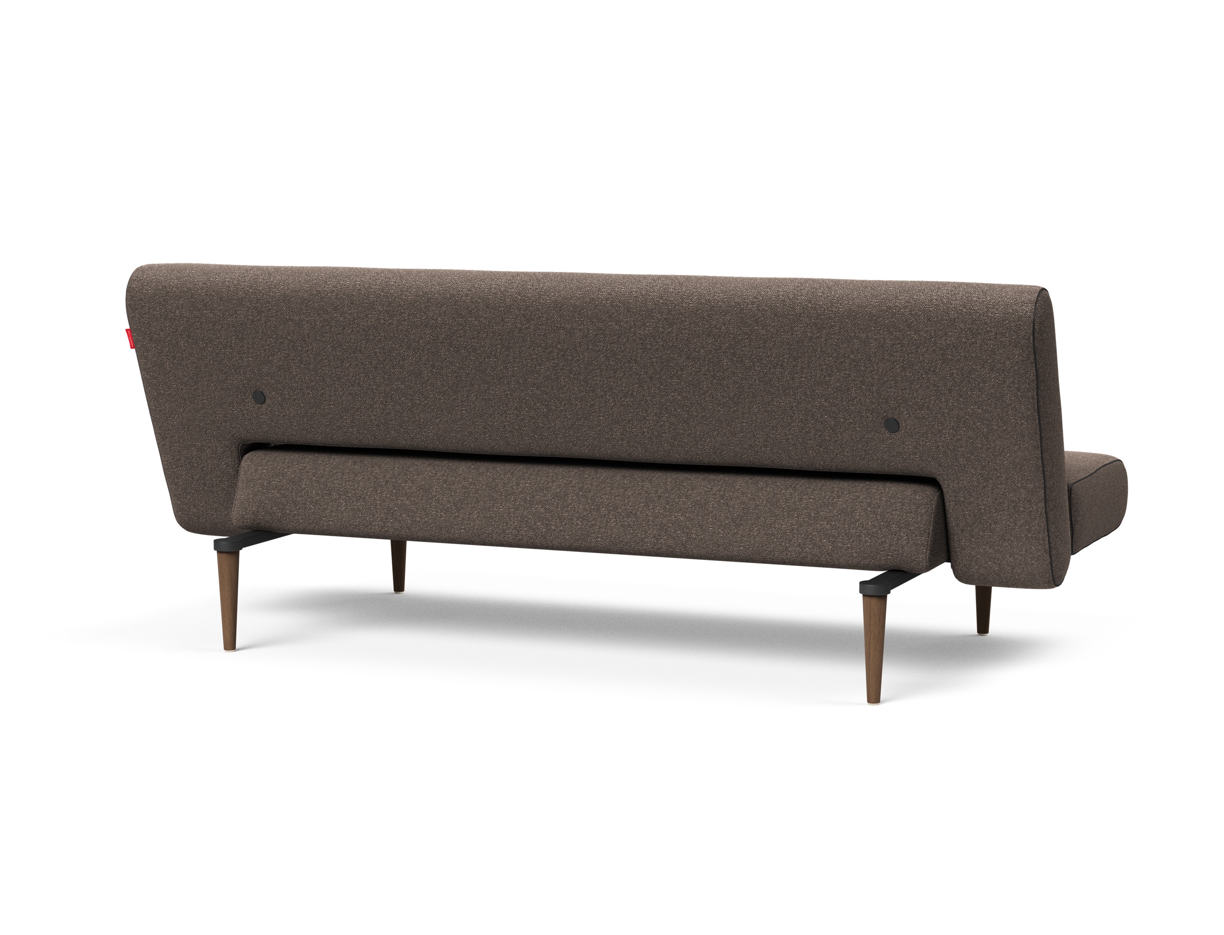 Unfurl Fabric Sofa Bed w/Dark Wood Legs