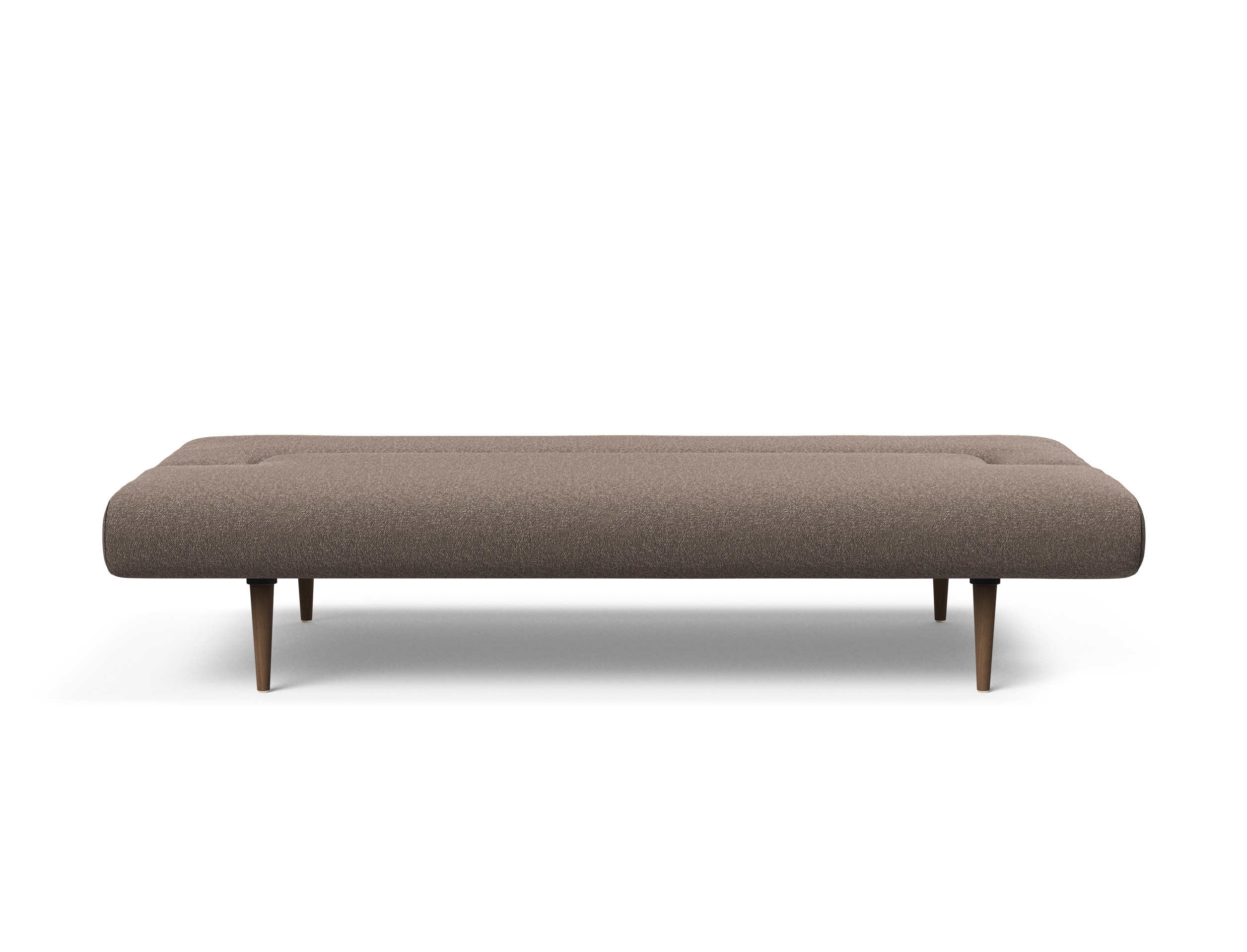 Unfurl Fabric Sofa Bed w/Dark Wood Legs