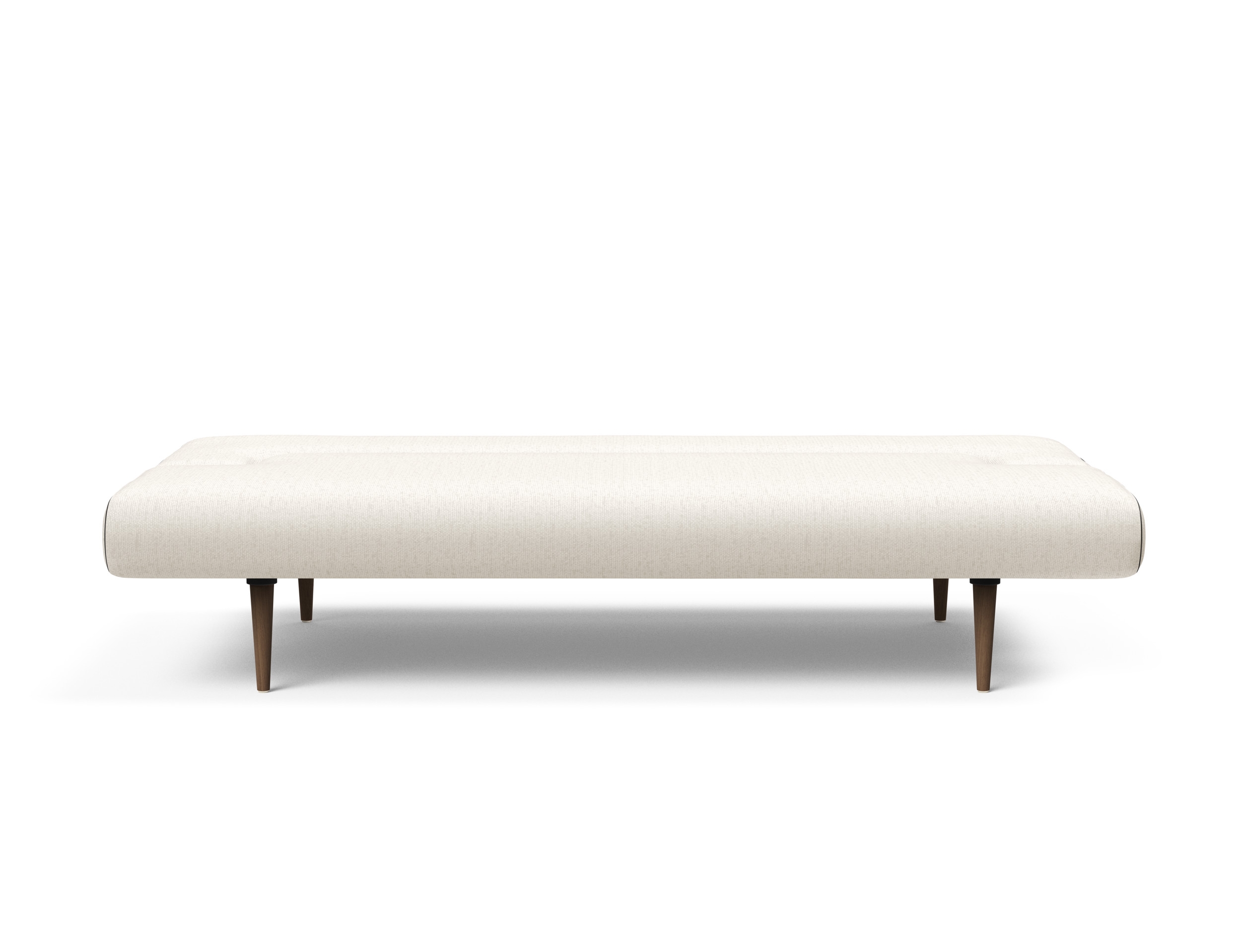 Unfurl Fabric Sofa Bed w/Dark Wood Legs