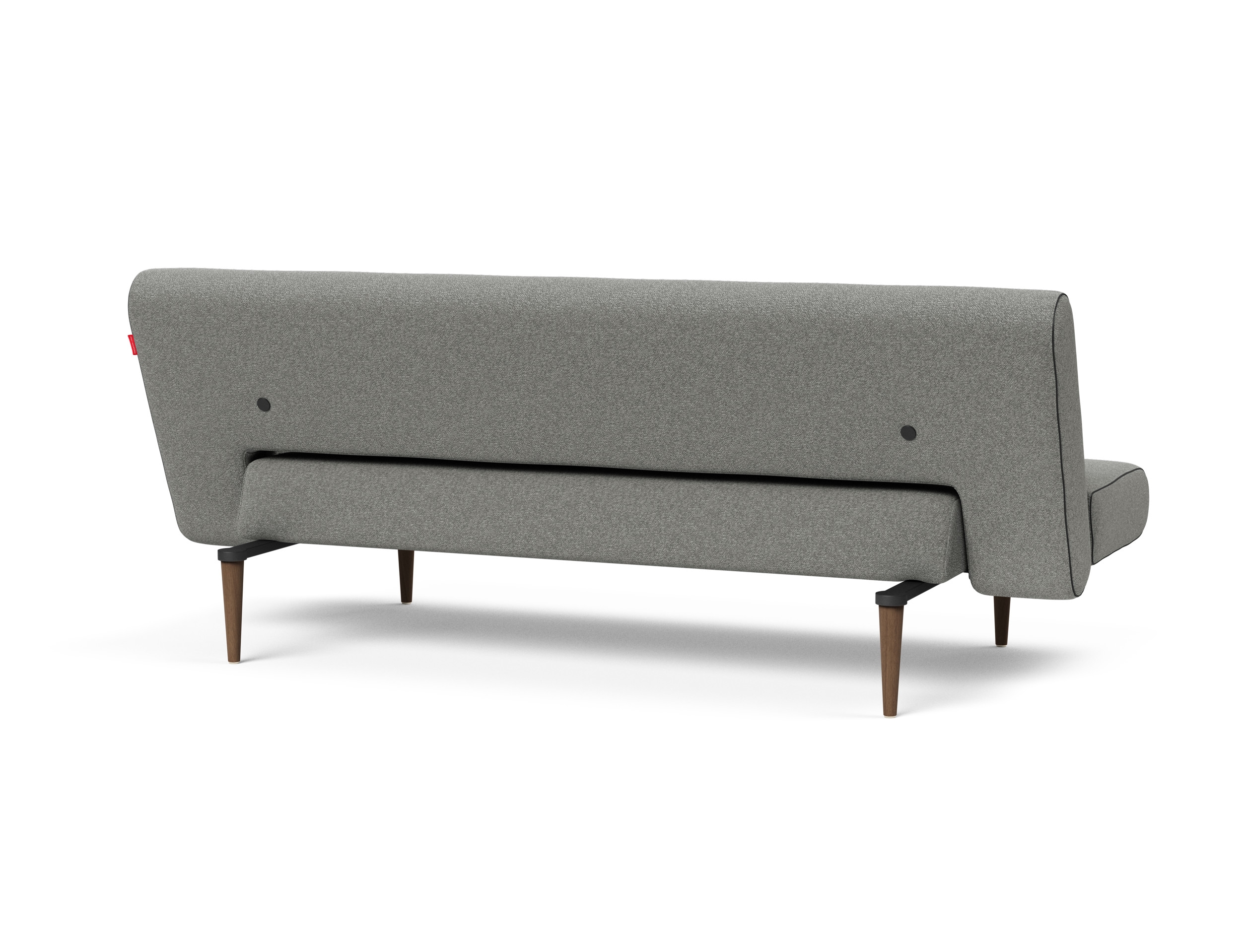 Unfurl Fabric Sofa Bed w/Dark Wood Legs