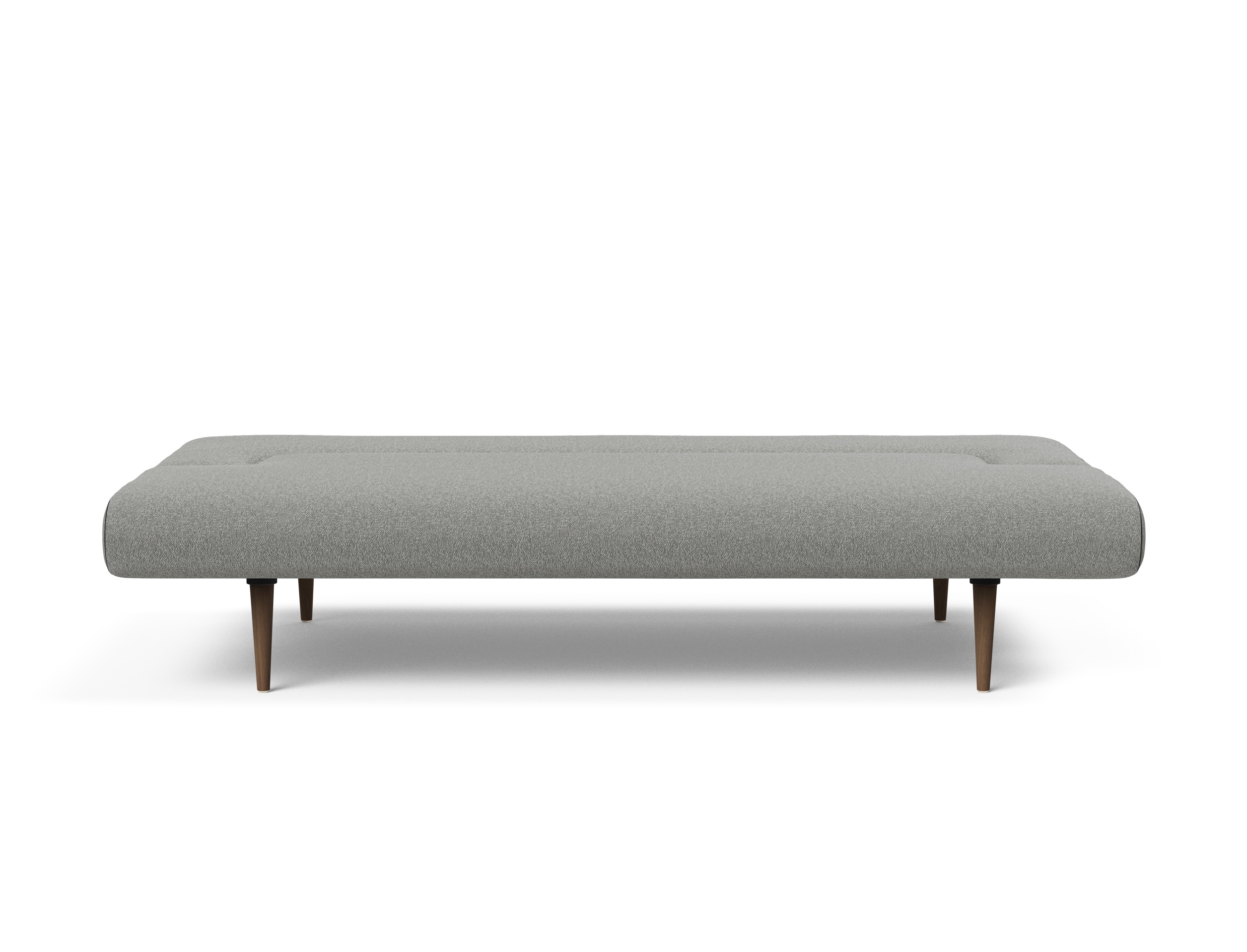 Unfurl Fabric Sofa Bed w/Dark Wood Legs