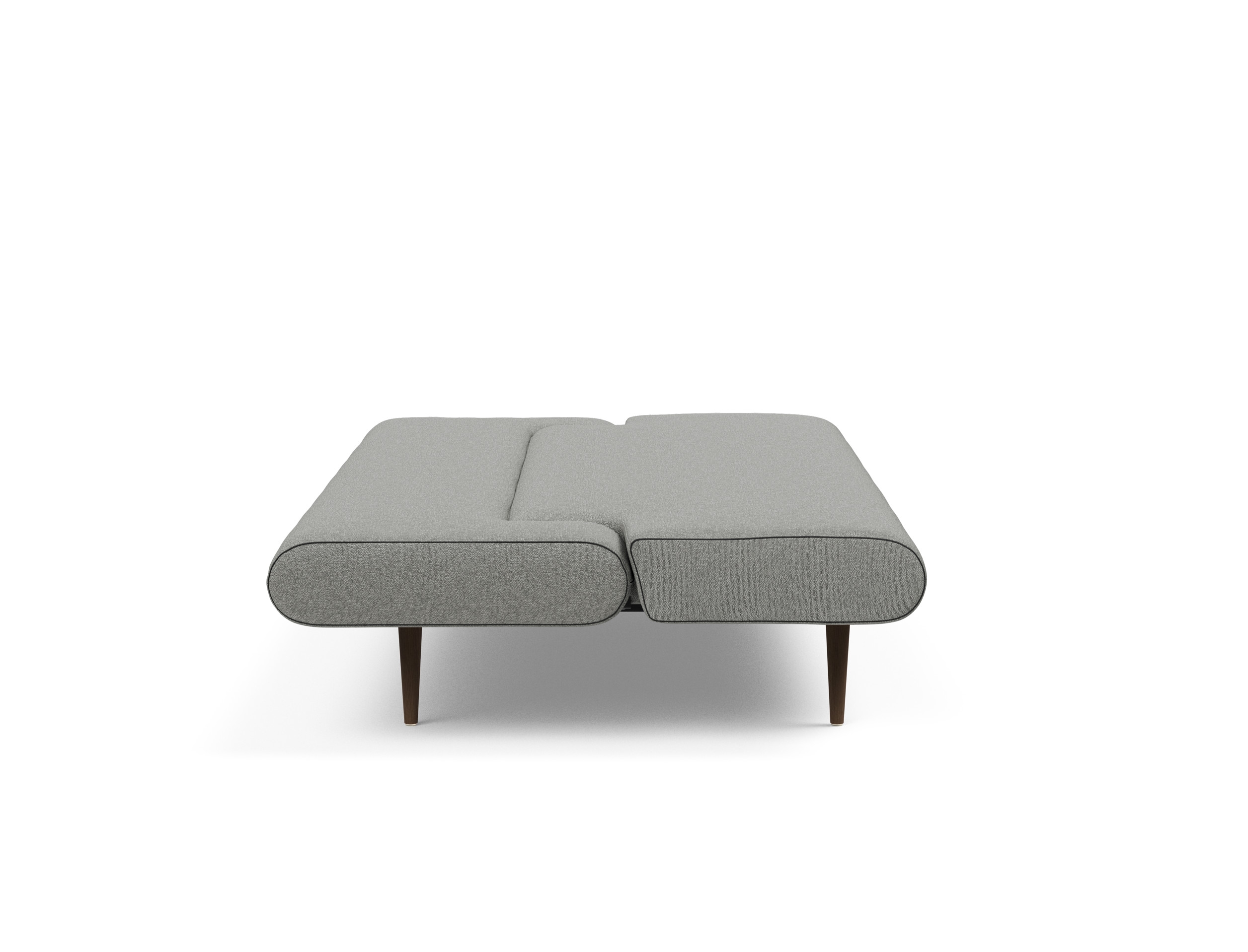 Unfurl Fabric Sofa Bed w/Dark Wood Legs
