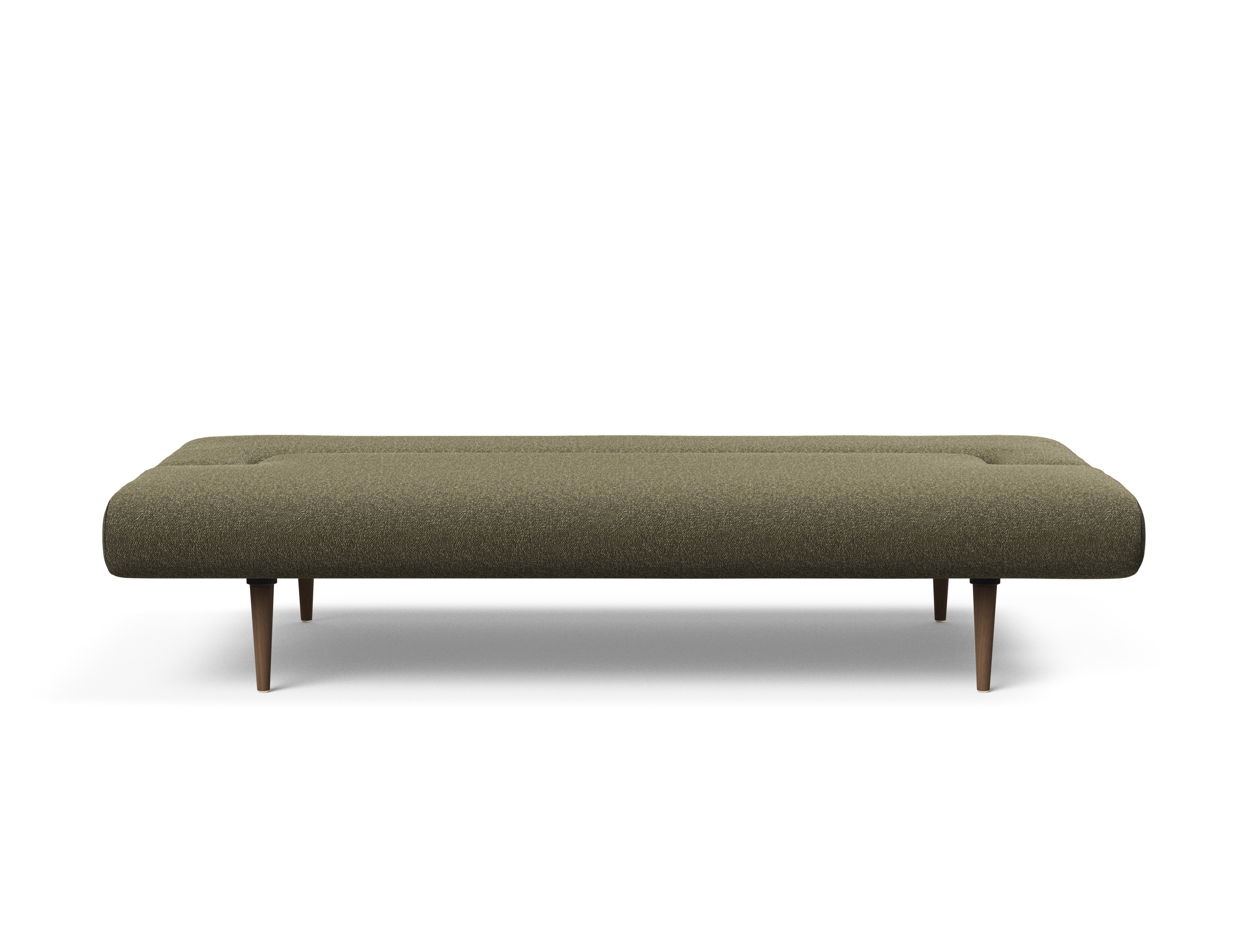 Unfurl Fabric Sofa Bed w/Dark Wood Legs