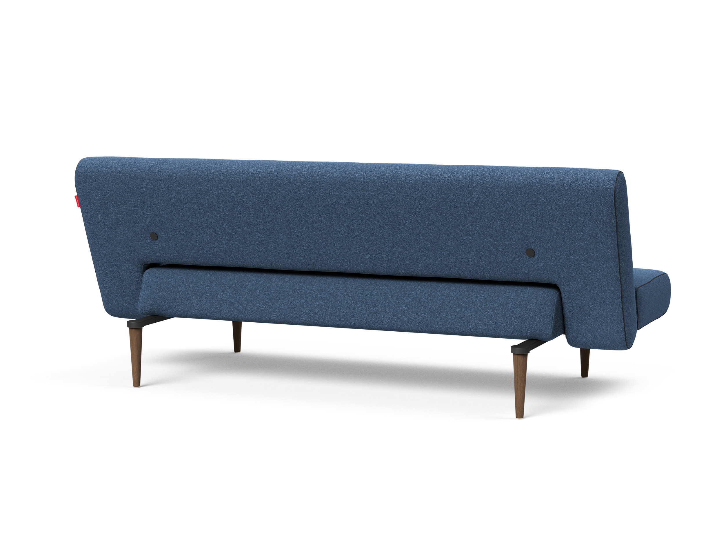 Unfurl Fabric Sofa Bed w/Dark Wood Legs