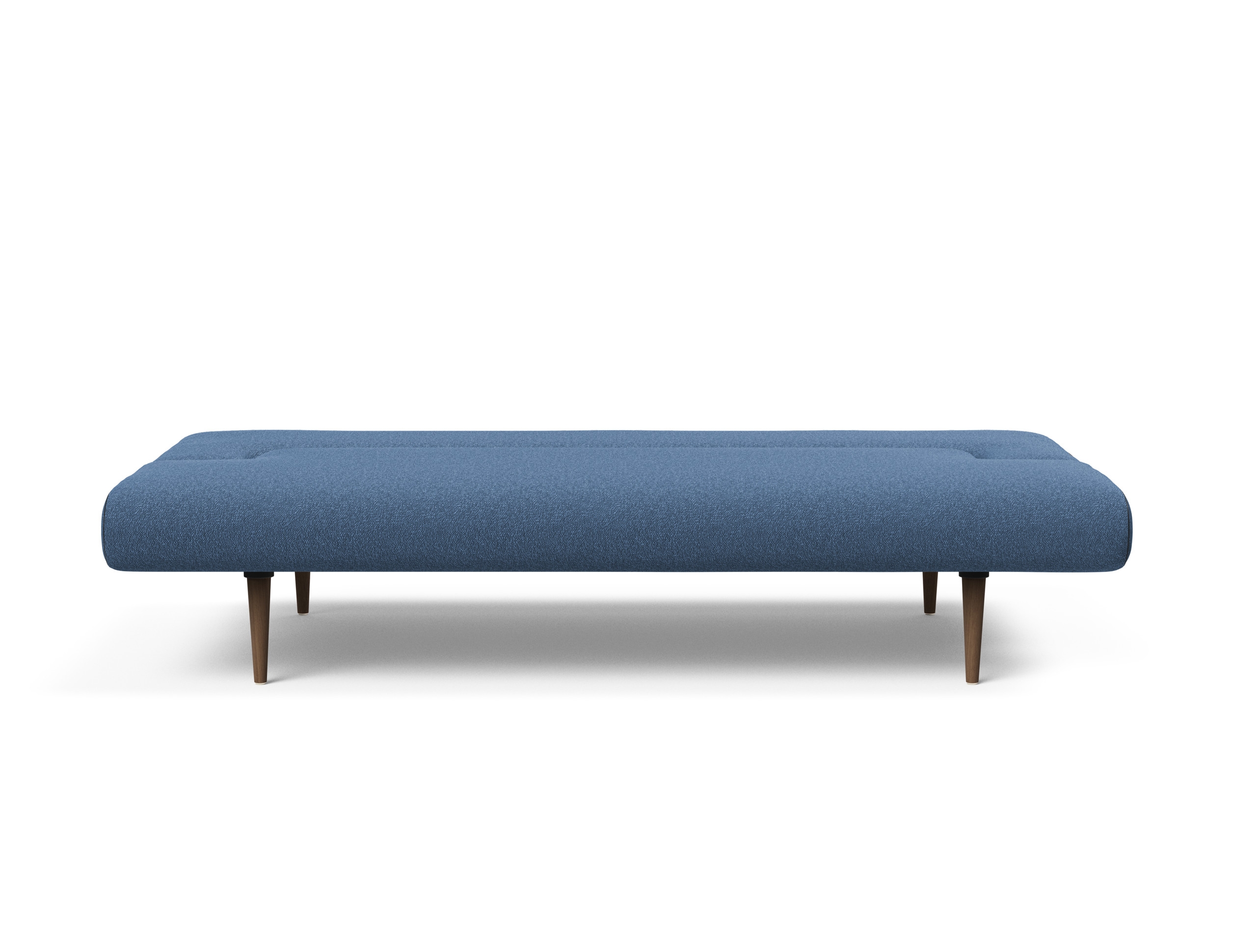 Unfurl Fabric Sofa Bed w/Dark Wood Legs