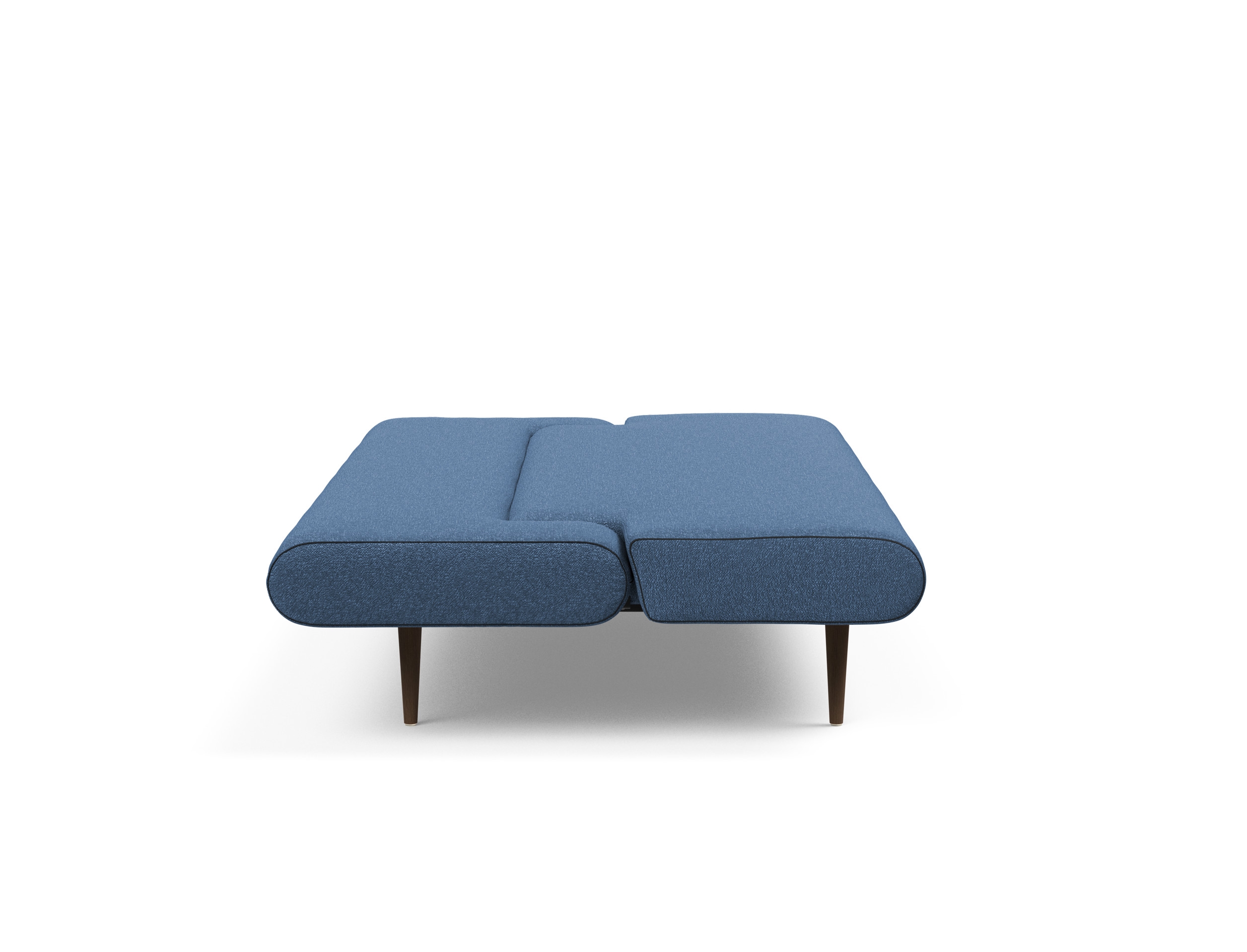 Unfurl Fabric Sofa Bed w/Dark Wood Legs