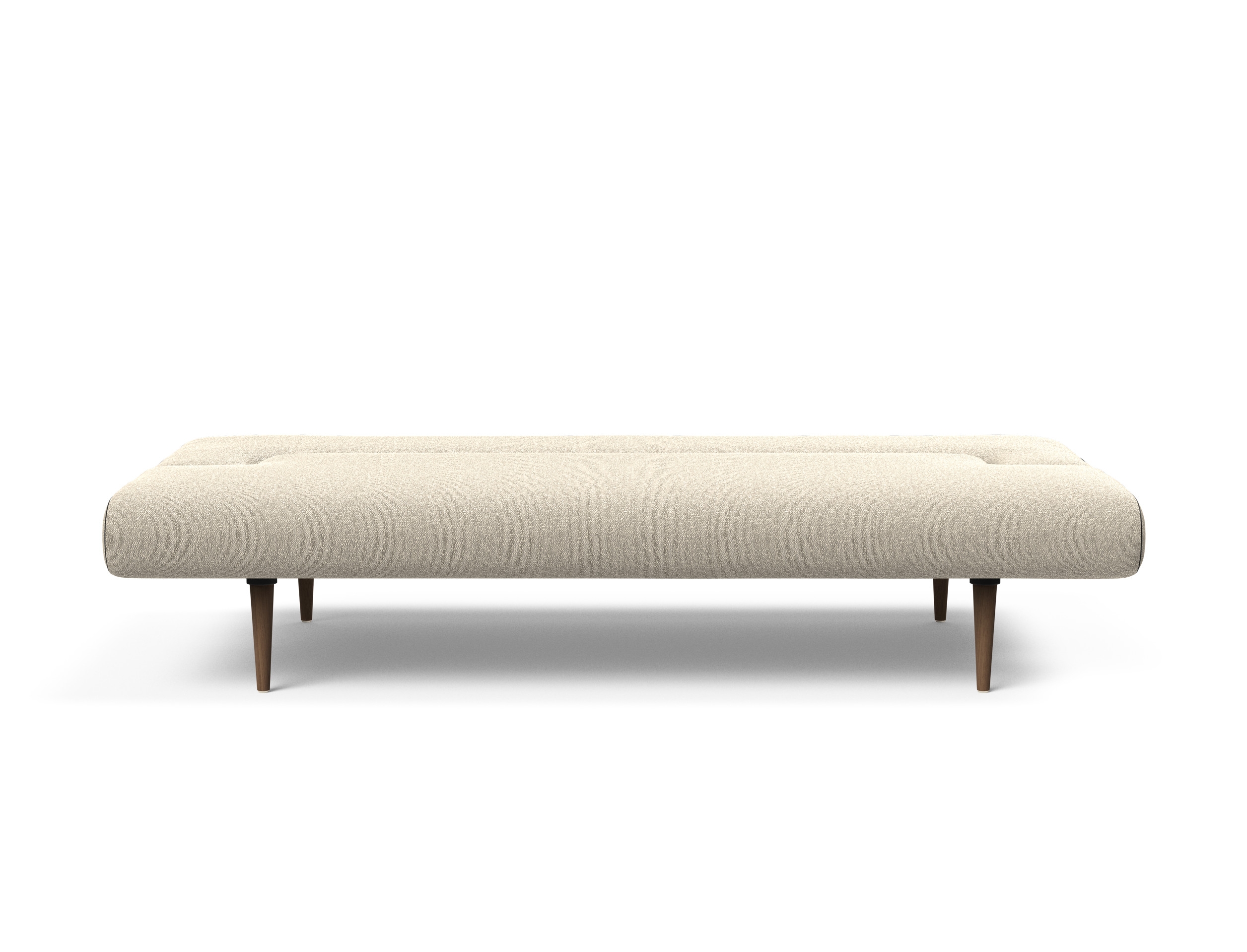 Unfurl Fabric Sofa Bed w/Dark Wood Legs
