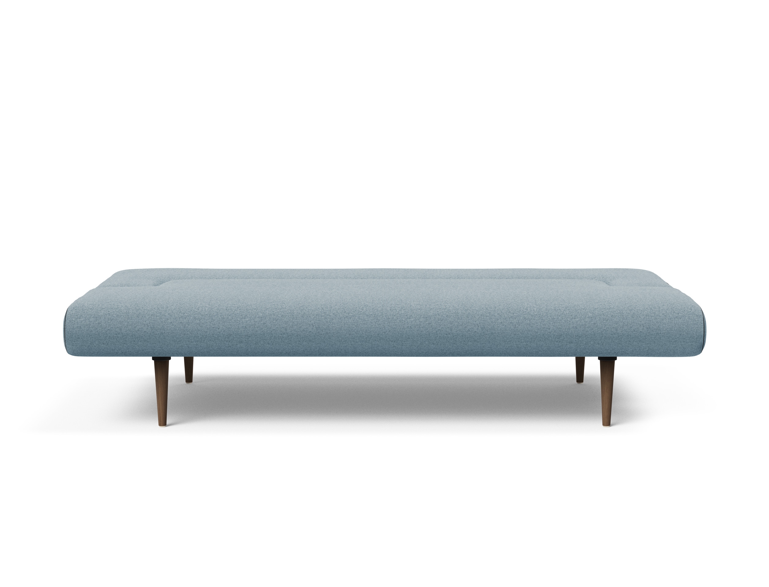 Unfurl Fabric Sofa Bed w/Dark Wood Legs