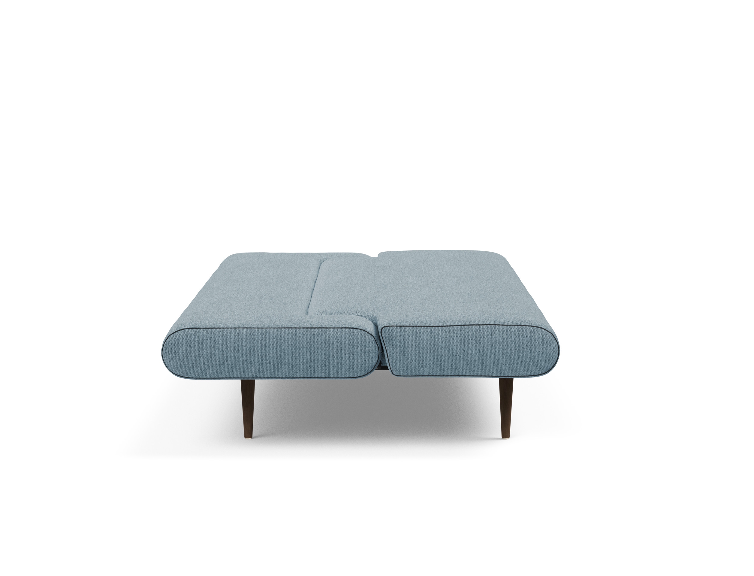 Unfurl Fabric Sofa Bed w/Dark Wood Legs