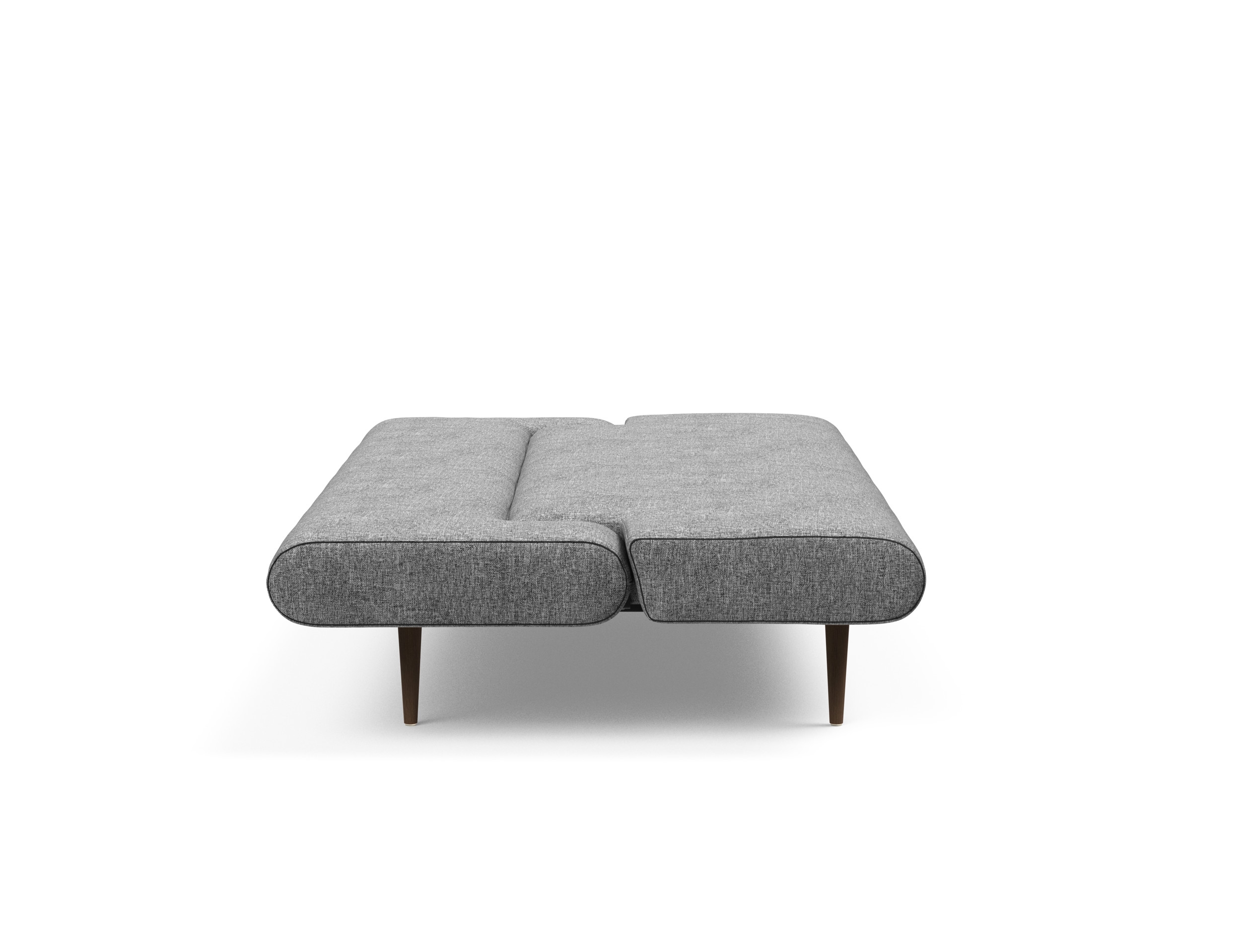 Unfurl Fabric Sofa Bed w/Dark Wood Legs