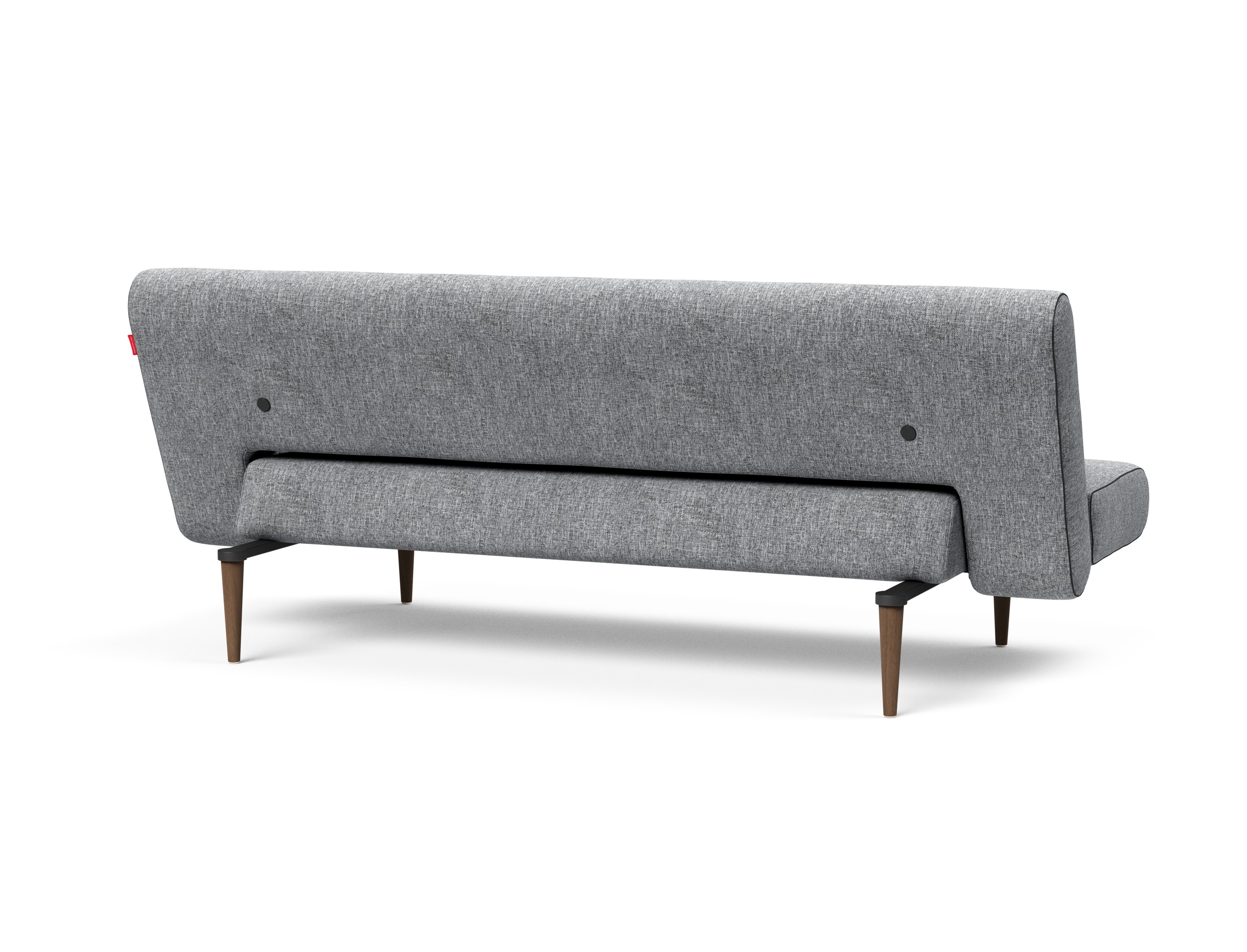 Unfurl Fabric Sofa Bed w/Dark Wood Legs