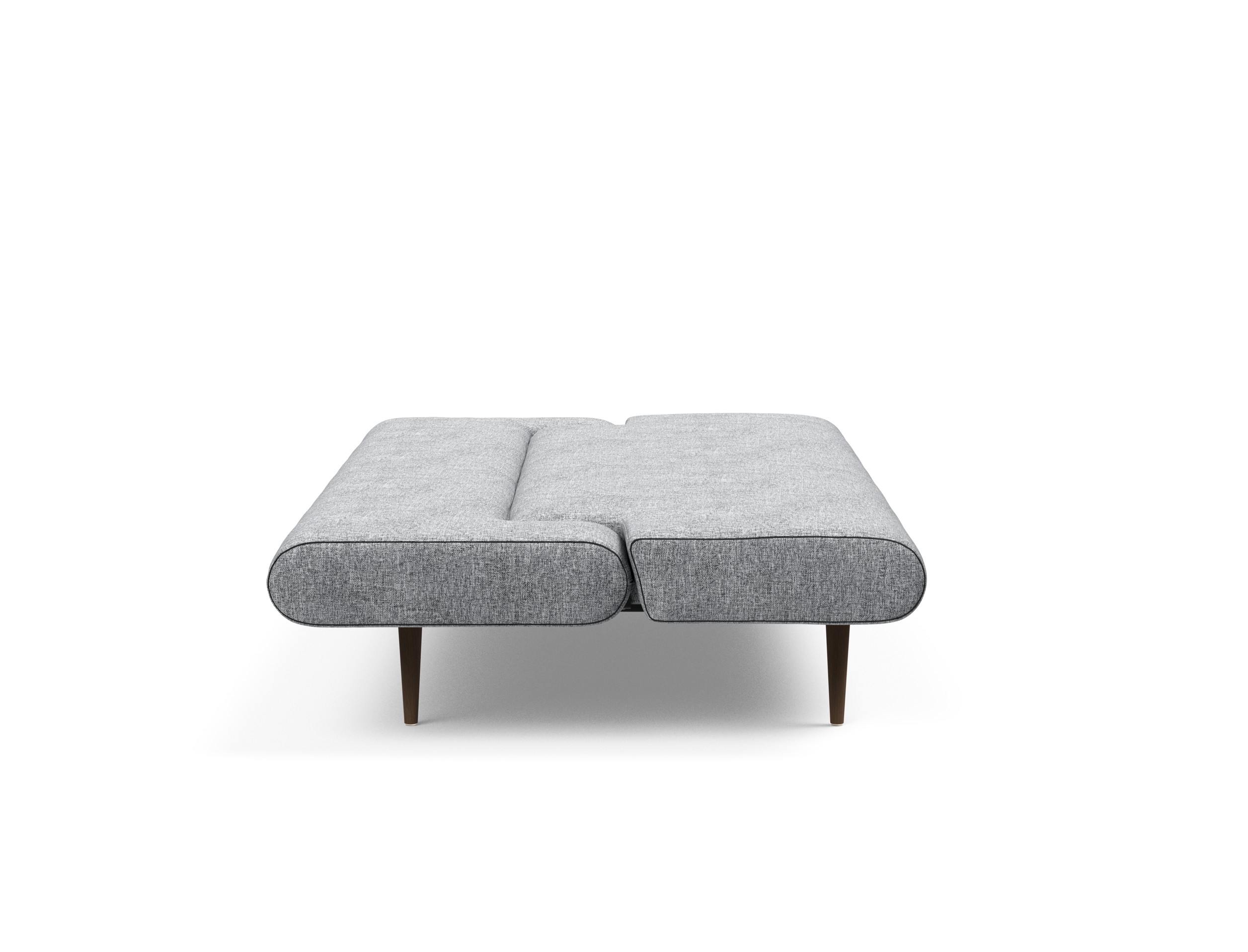 Unfurl Fabric Sofa Bed w/Dark Wood Legs