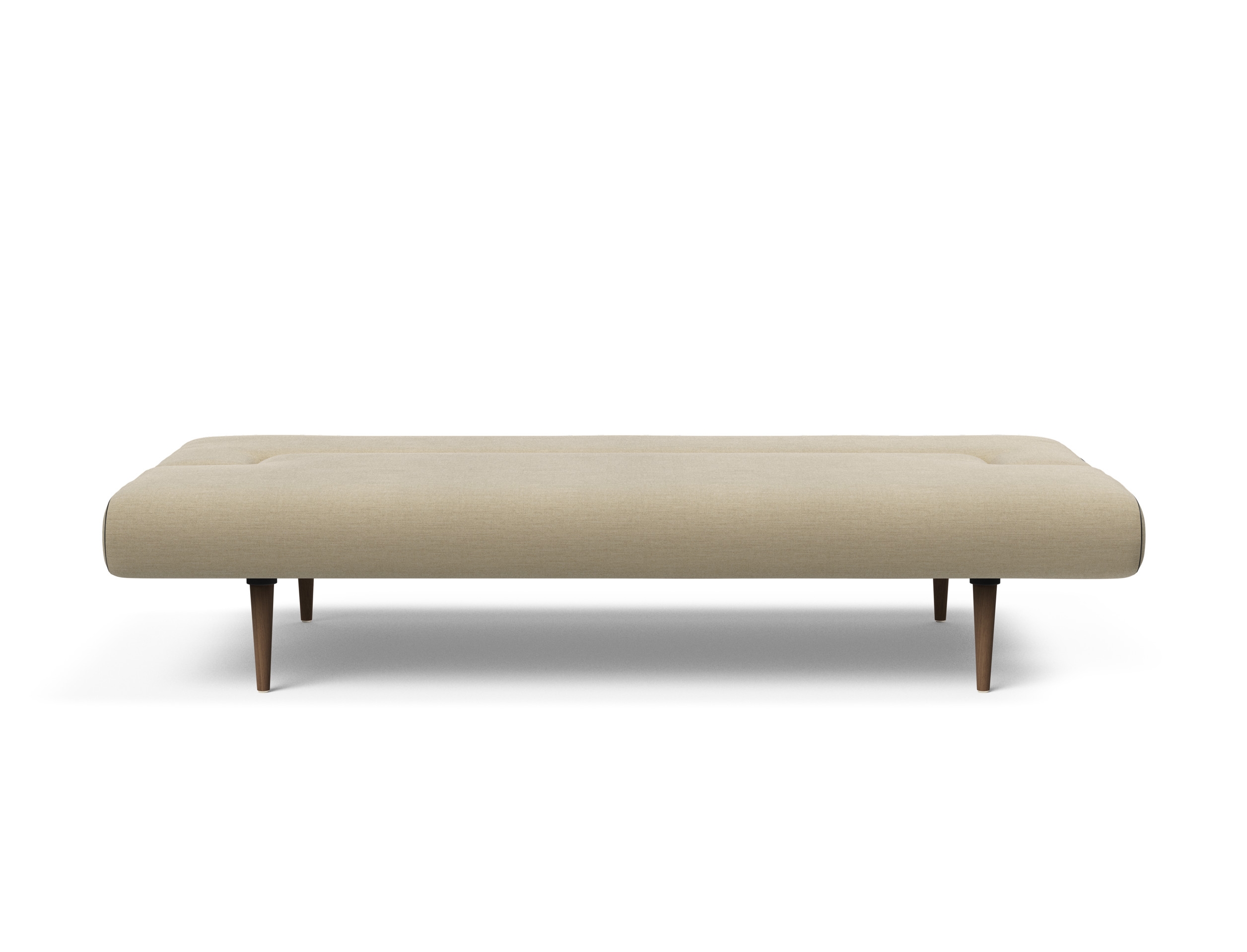 Unfurl Fabric Sofa Bed w/Dark Wood Legs