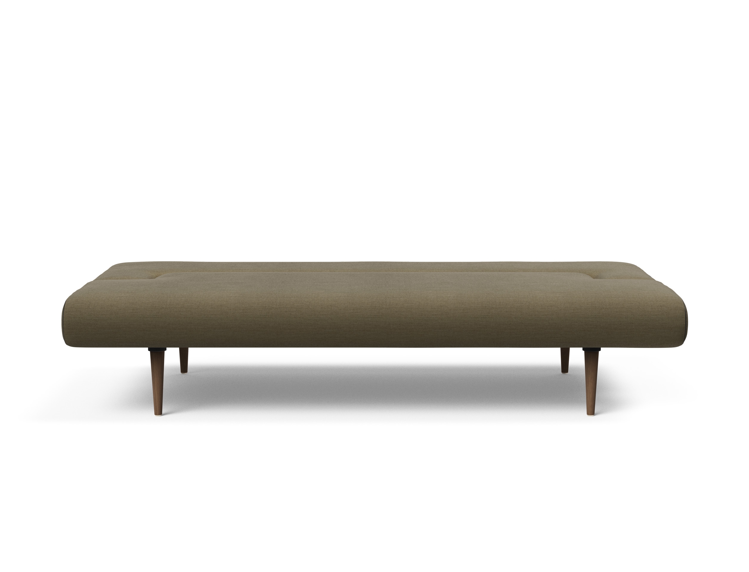Unfurl Fabric Sofa Bed w/Dark Wood Legs