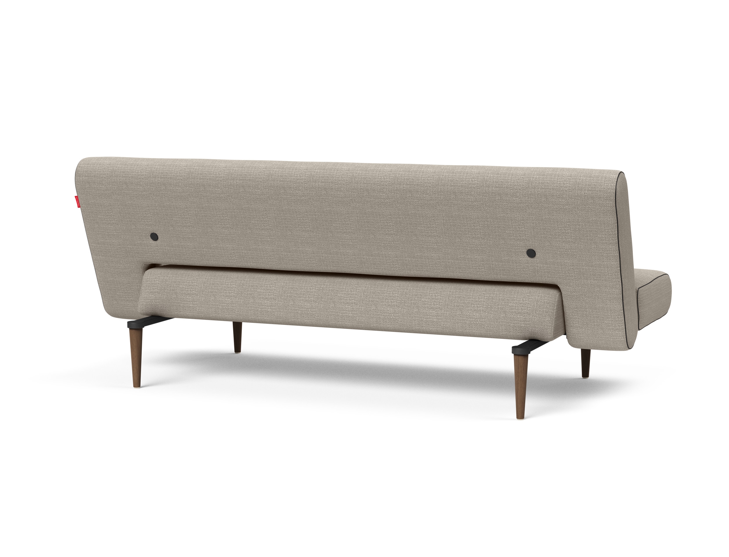Unfurl Fabric Sofa Bed w/Dark Wood Legs