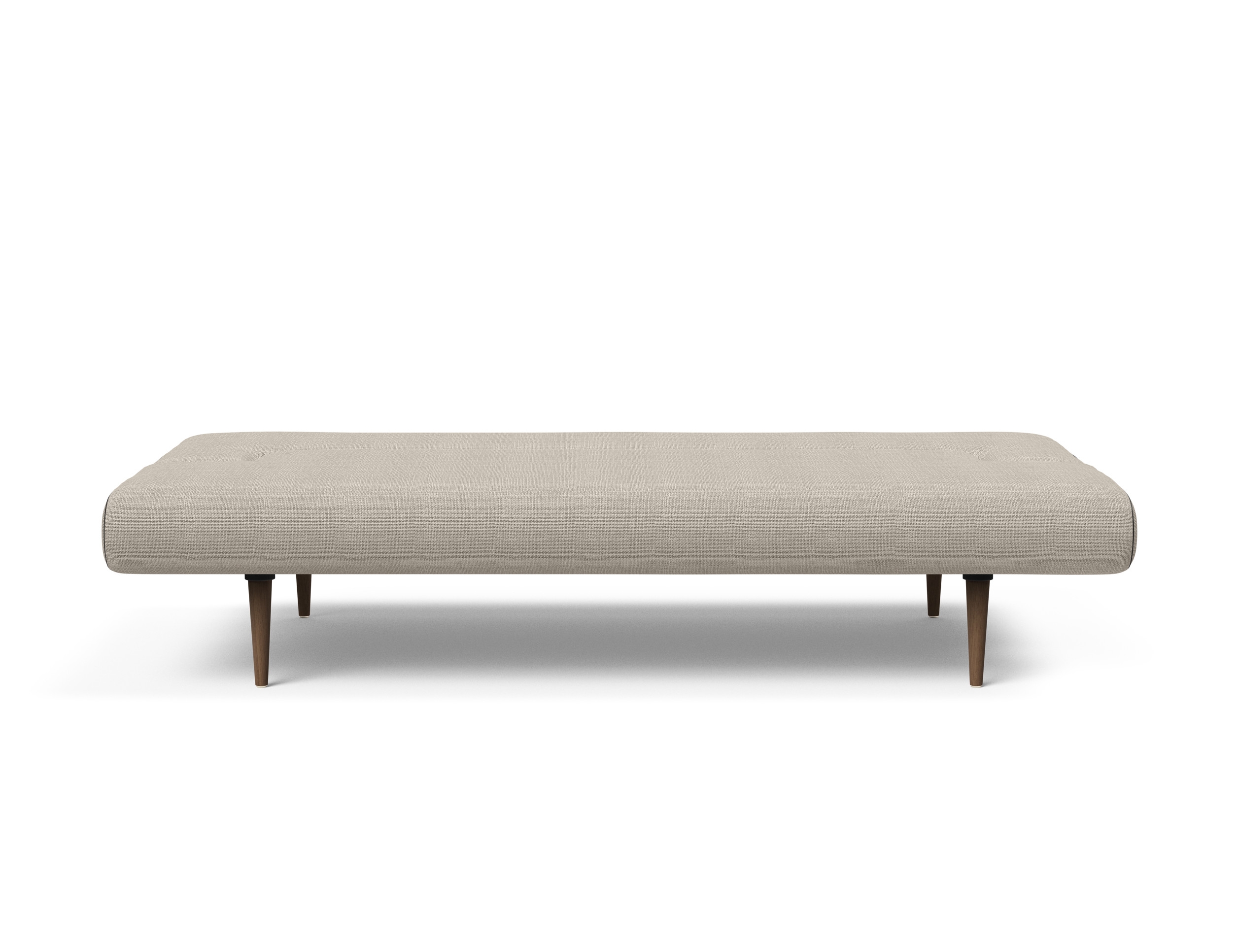 Unfurl Fabric Sofa Bed w/Dark Wood Legs