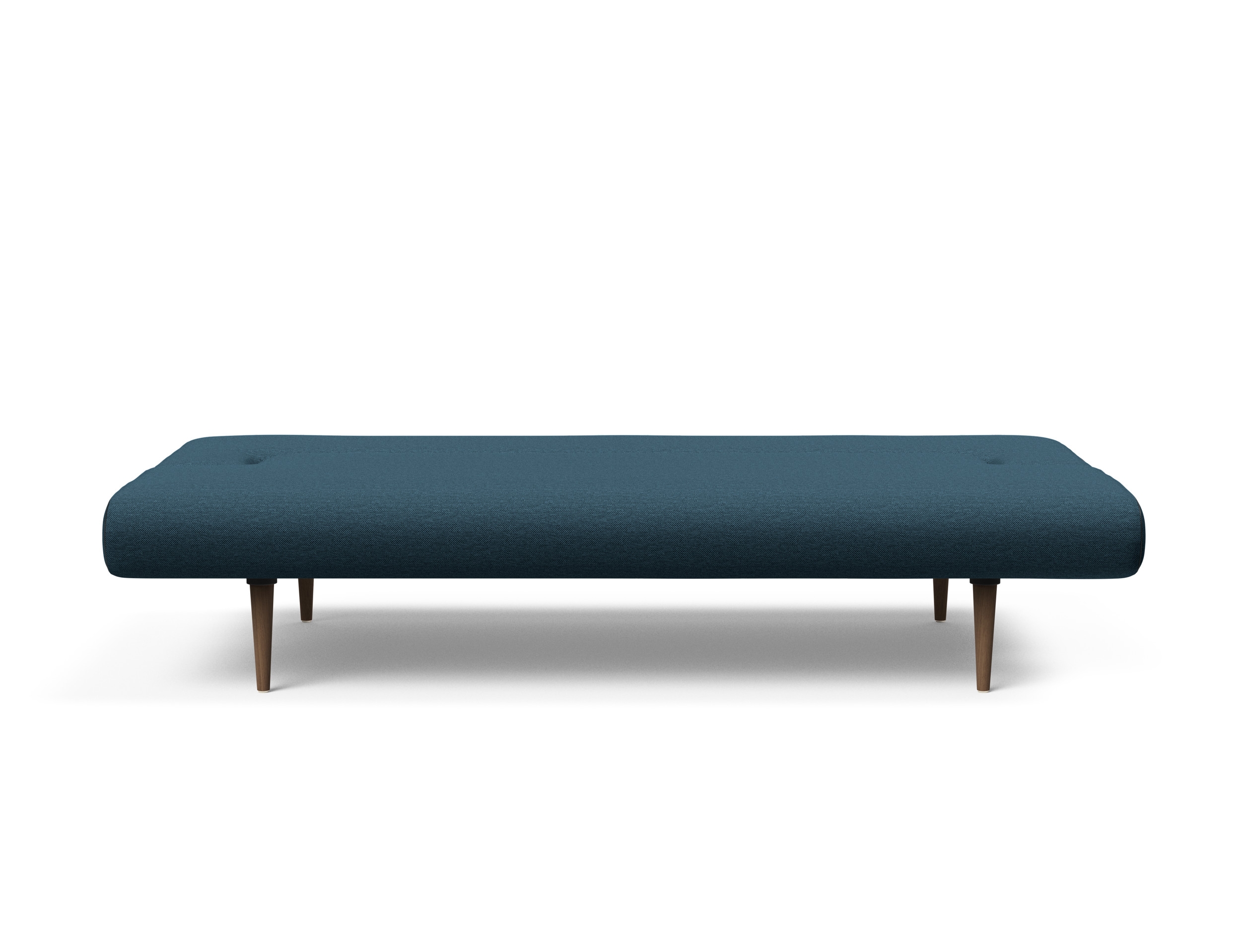 Unfurl Fabric Sofa Bed w/Dark Wood Legs