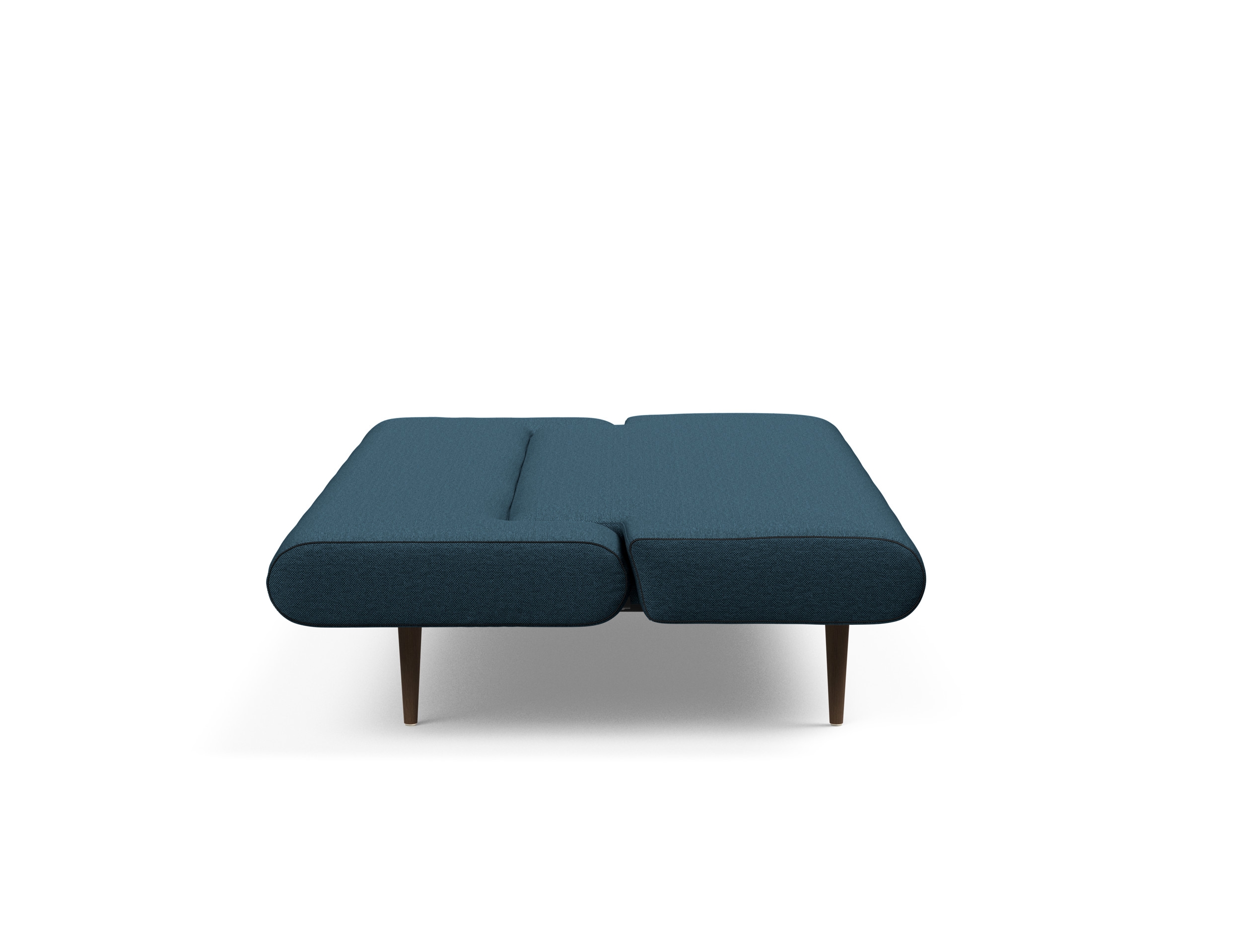 Unfurl Fabric Sofa Bed w/Dark Wood Legs