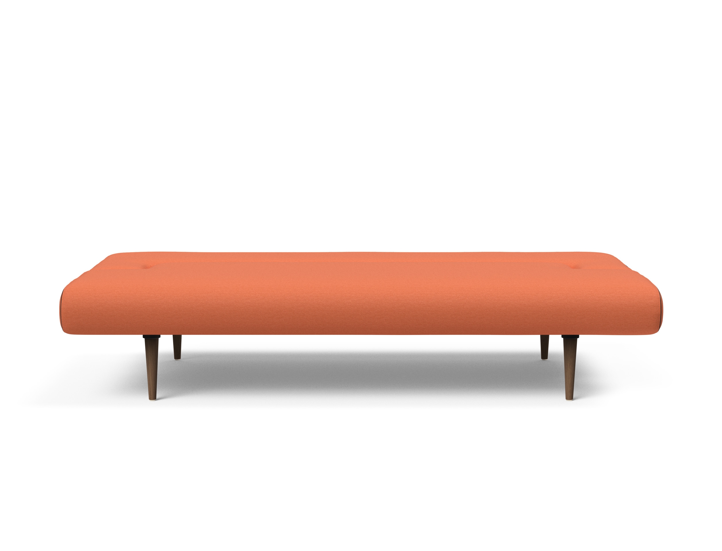Unfurl Fabric Sofa Bed w/Dark Wood Legs