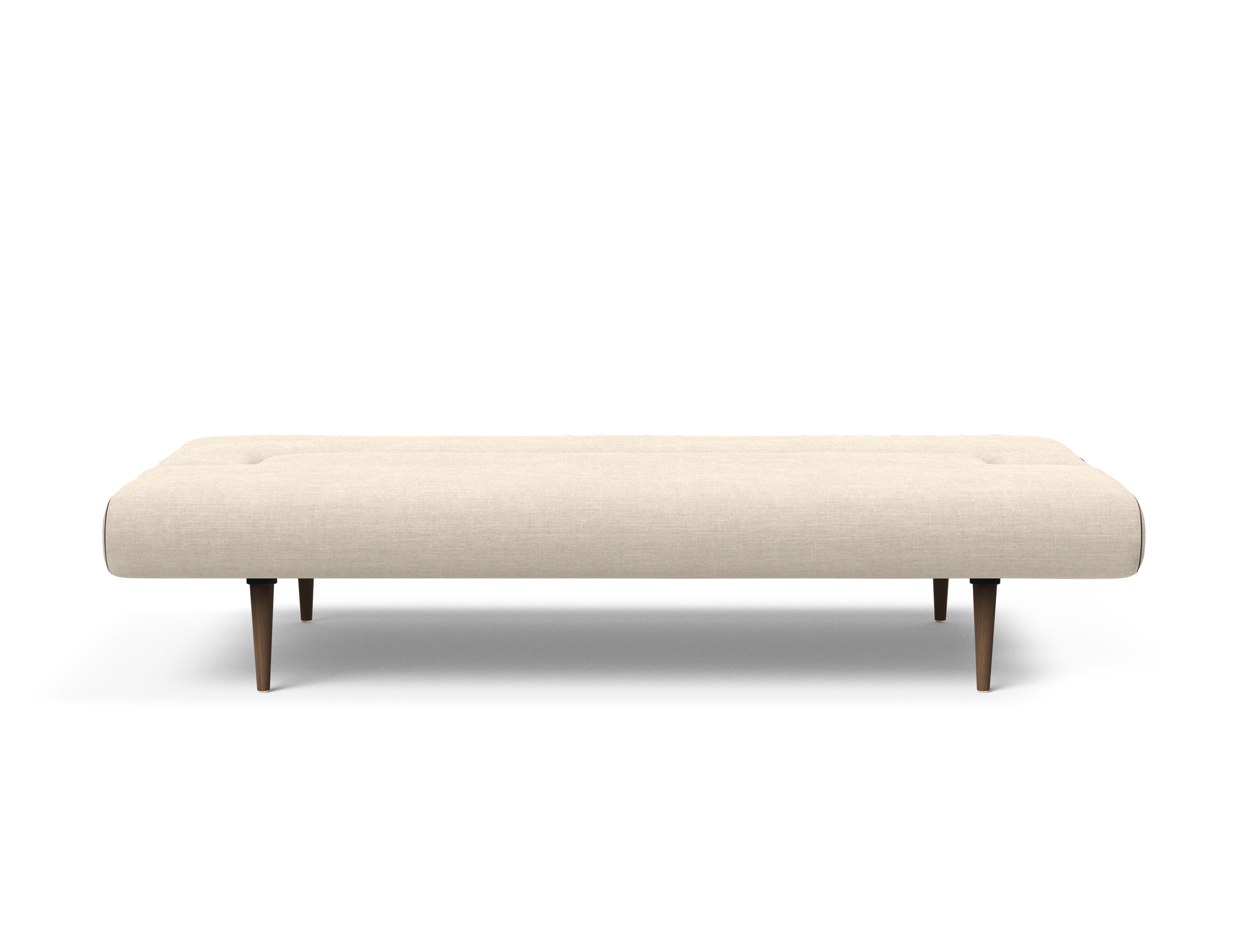 Unfurl Fabric Sofa Bed w/Dark Wood Legs