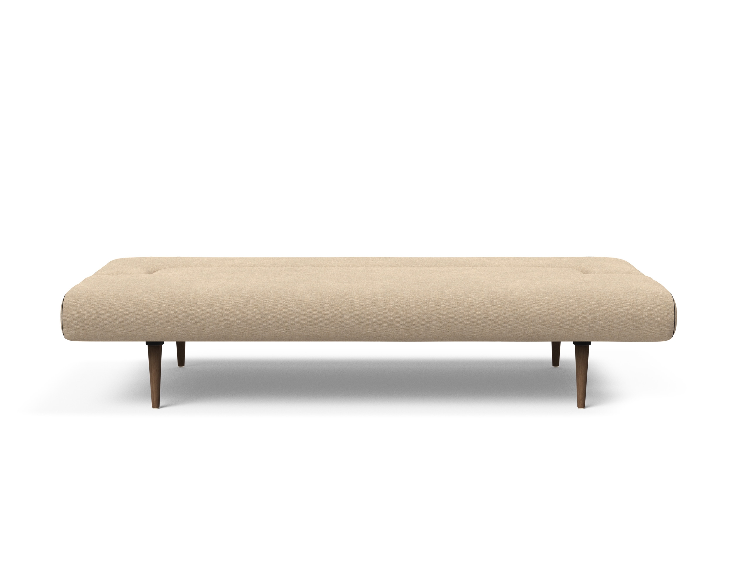 Unfurl Fabric Sofa Bed w/Dark Wood Legs
