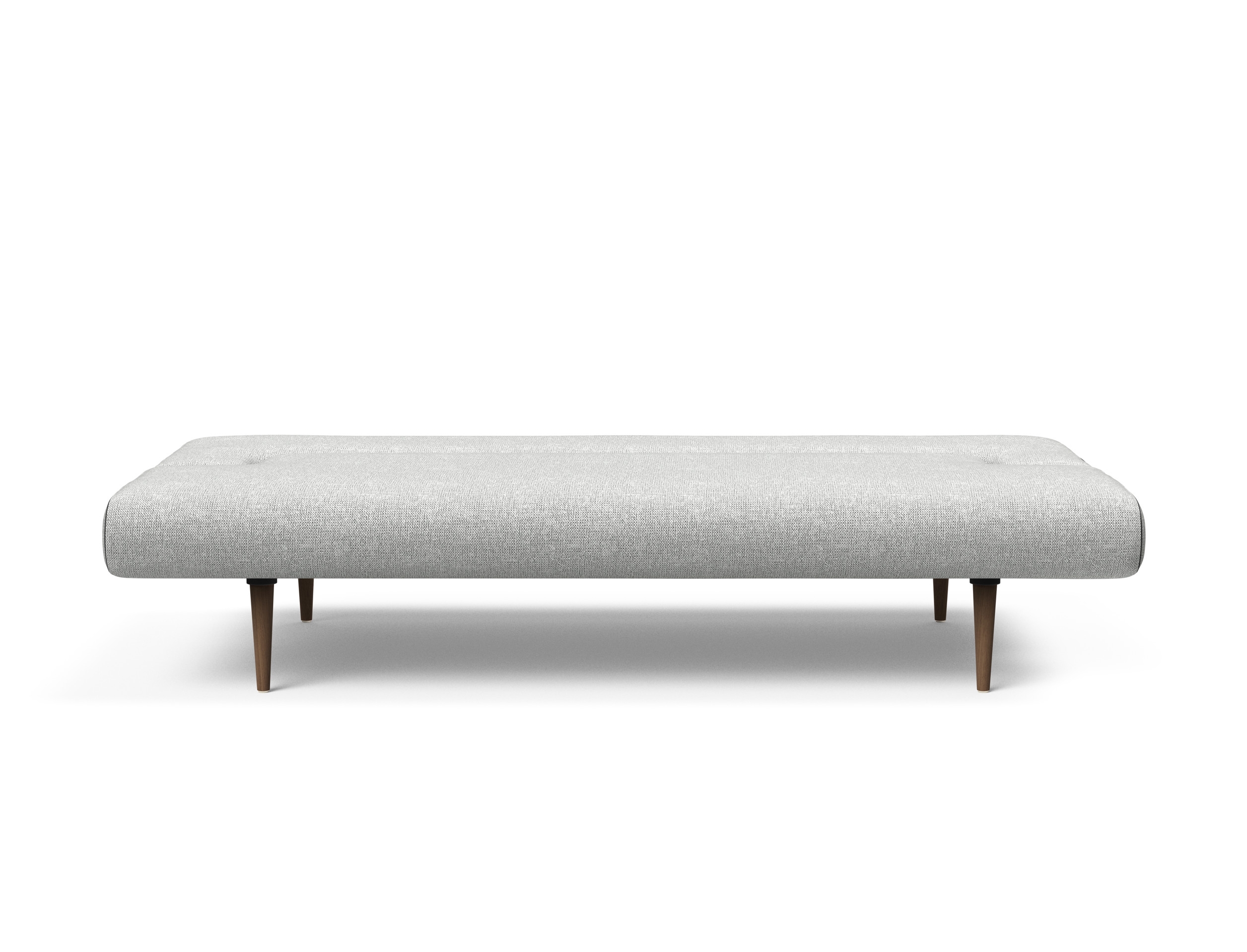 Unfurl Fabric Sofa Bed w/Dark Wood Legs