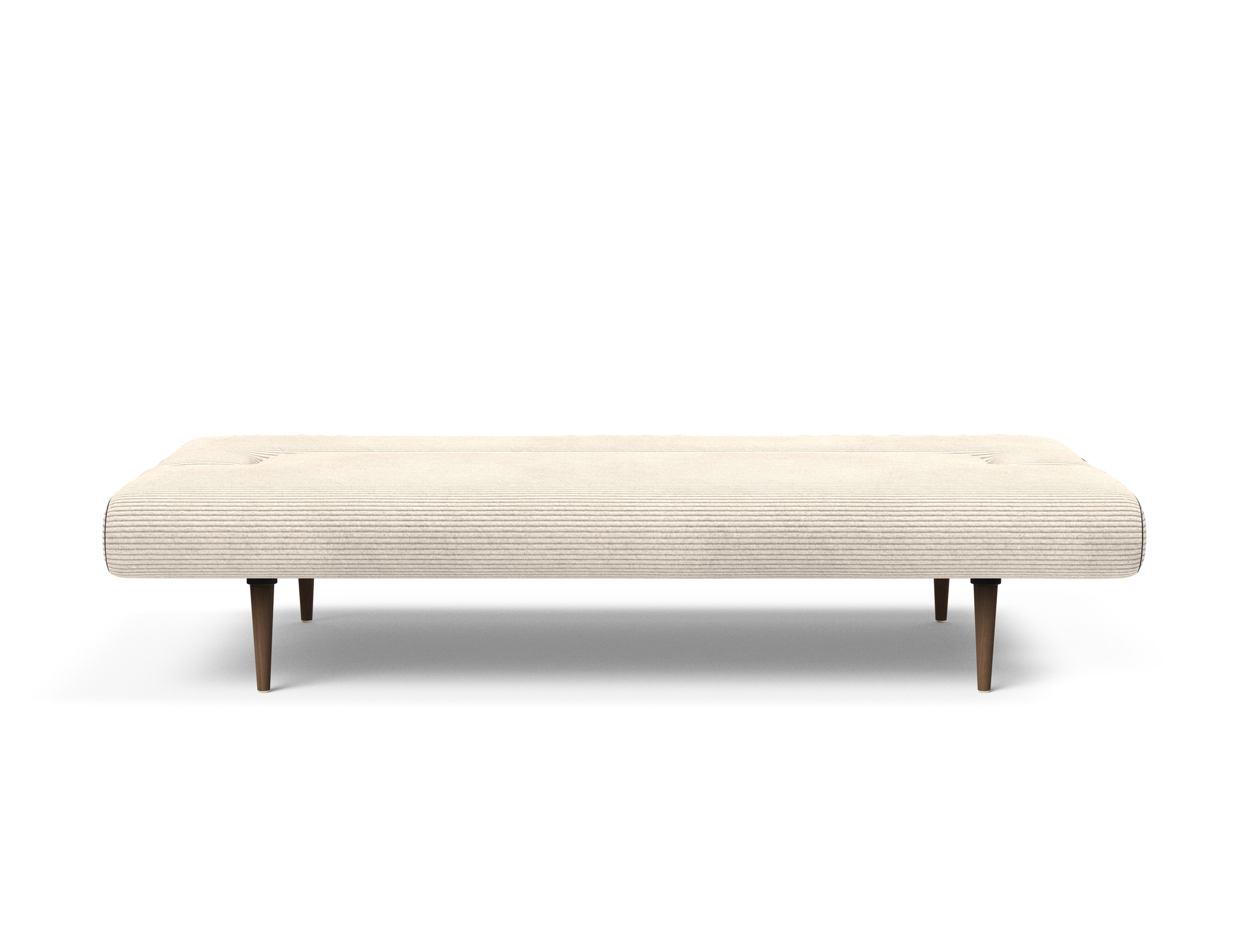 Unfurl Fabric Sofa Bed w/Dark Wood Legs