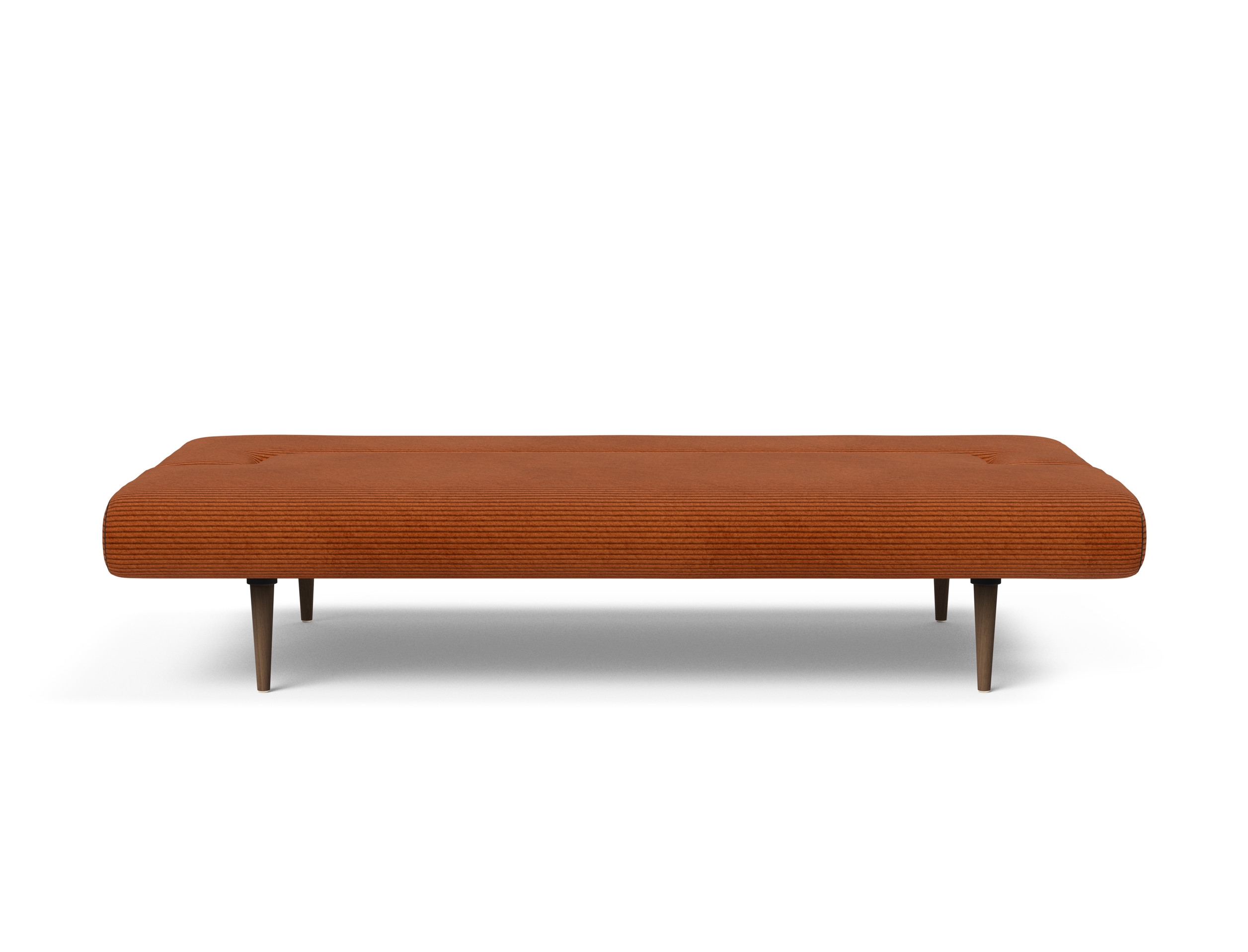 Unfurl Fabric Sofa Bed w/Dark Wood Legs