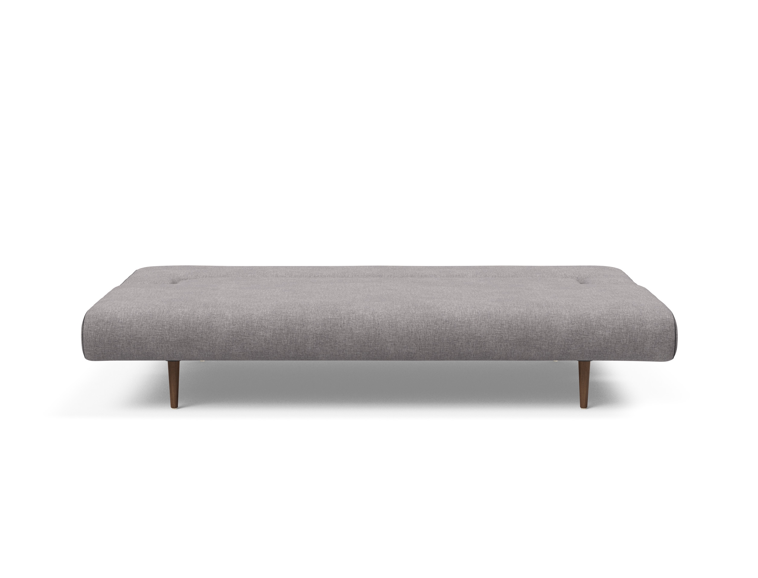 Unfurl Lounger Fabric Sofa Bed w/Dark Wood Legs