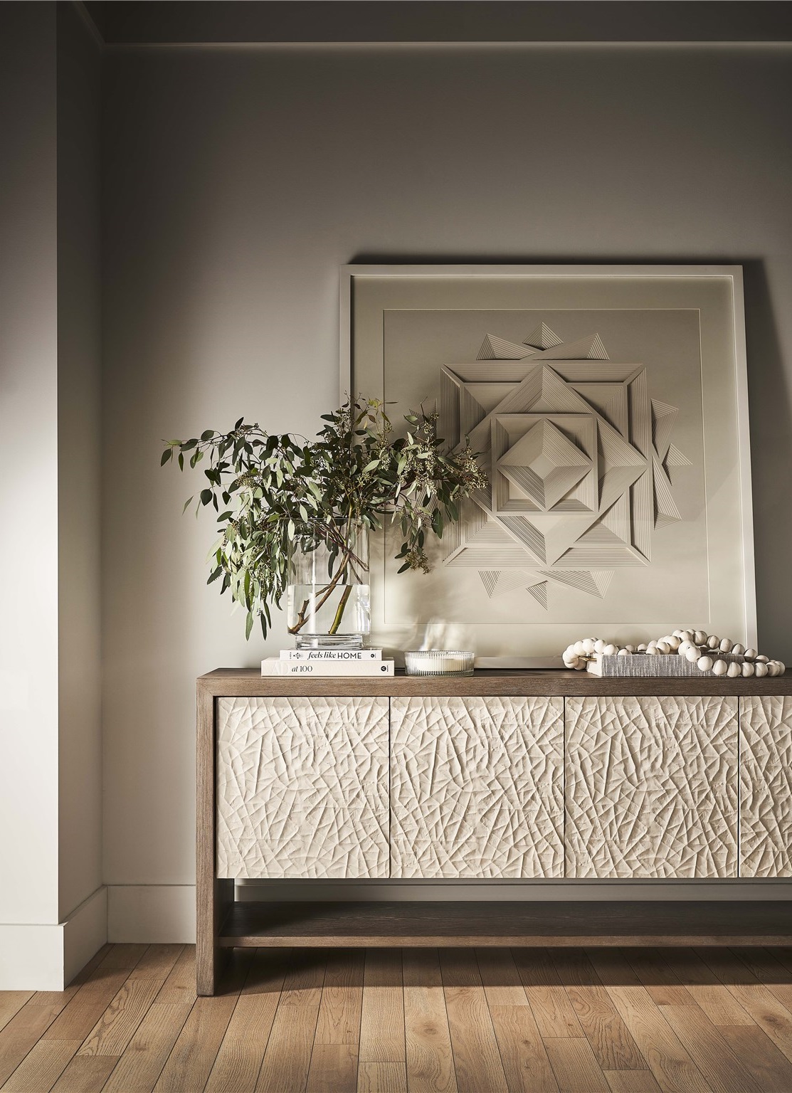 San Roque Wood Console Table w/4 Doors