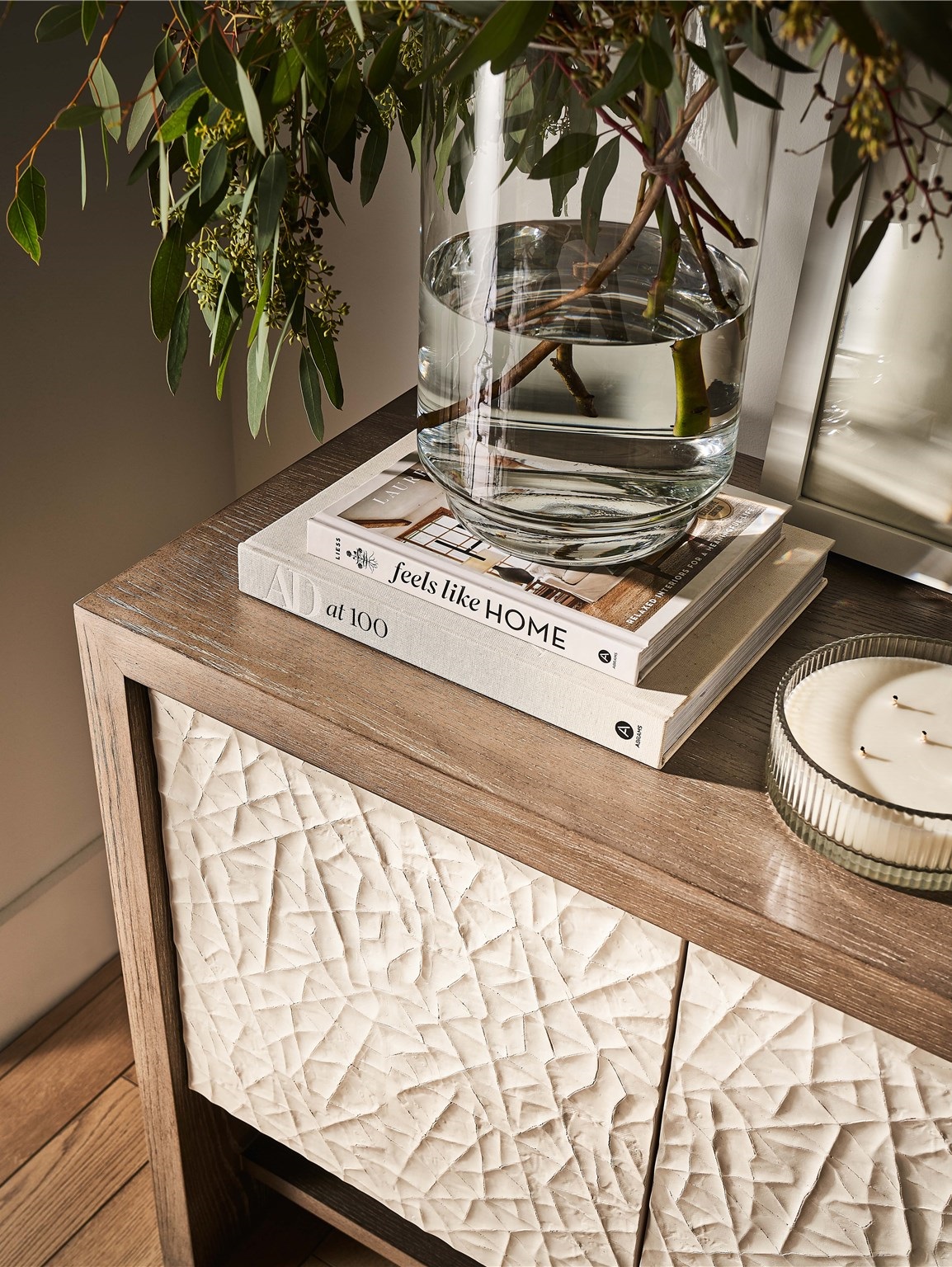 San Roque Wood Console Table w/4 Doors
