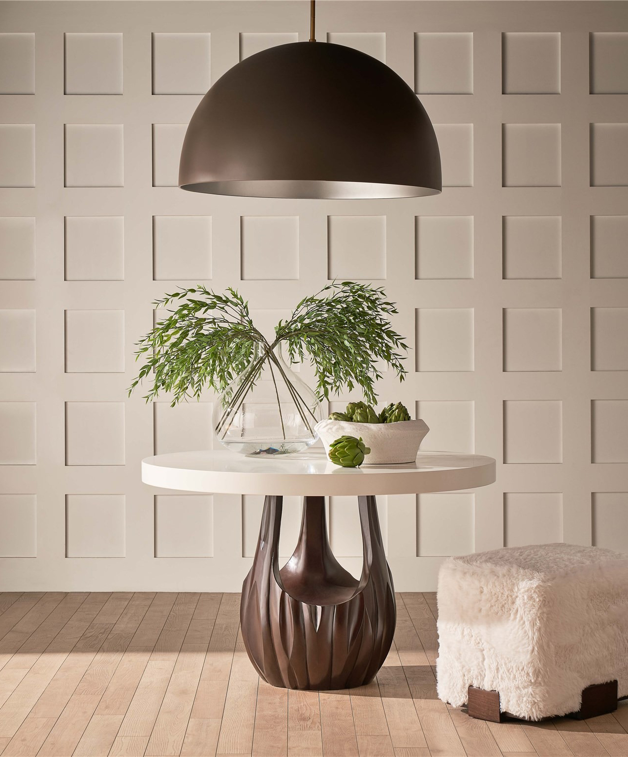 Carmel Wood Round Dining Room Set