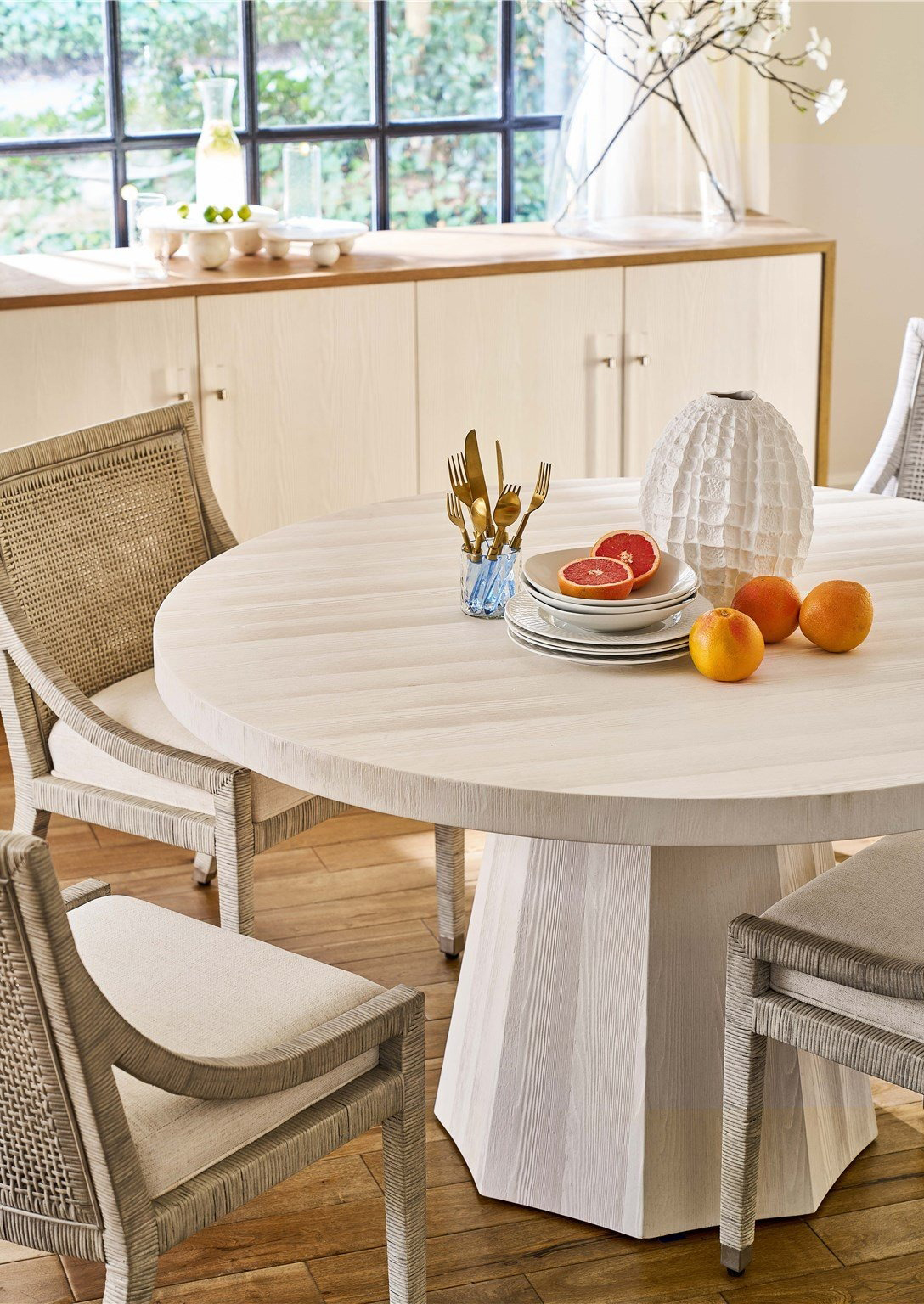 Mackinaw Wood Round Dining Table