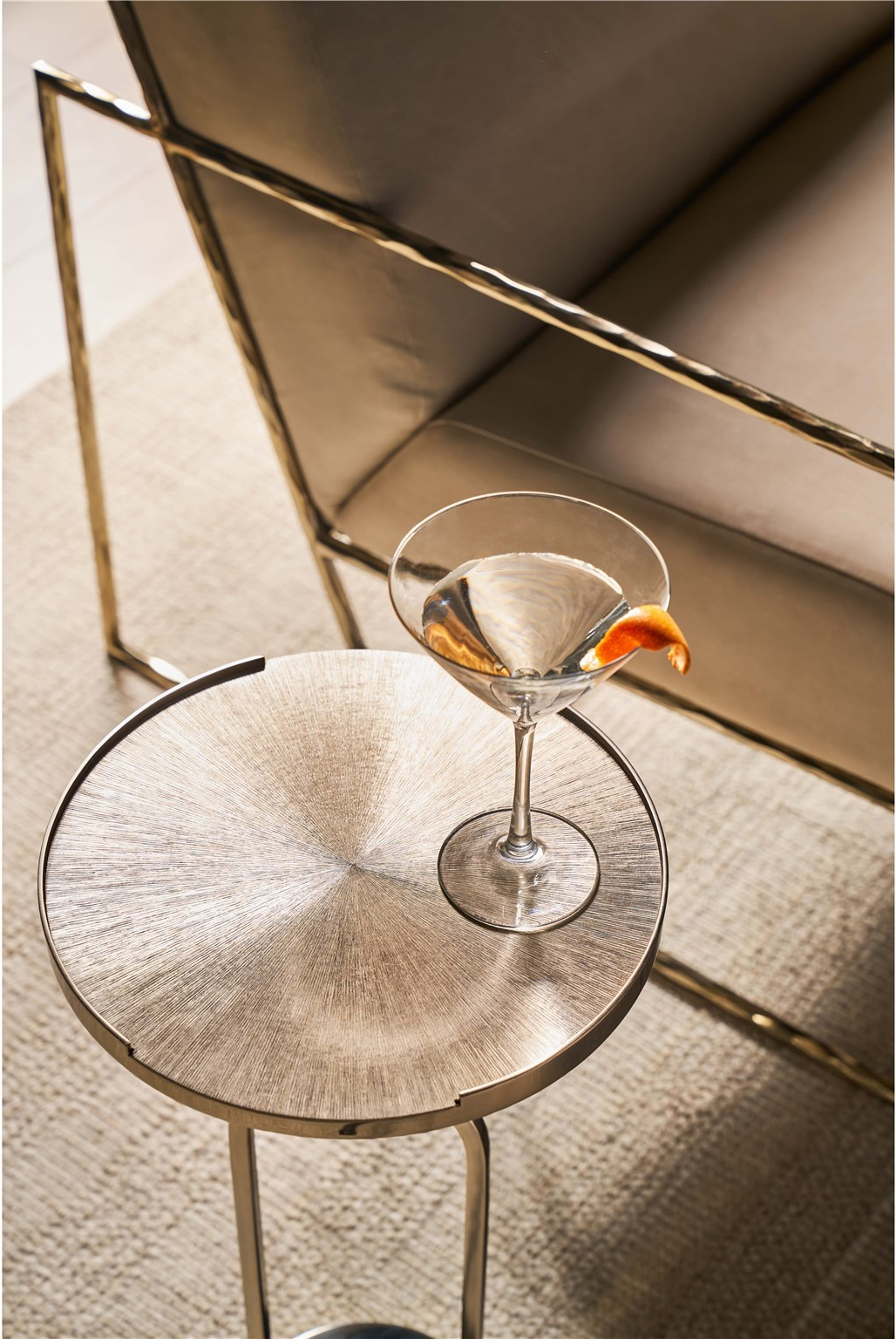 Fawn Metal Martini Table