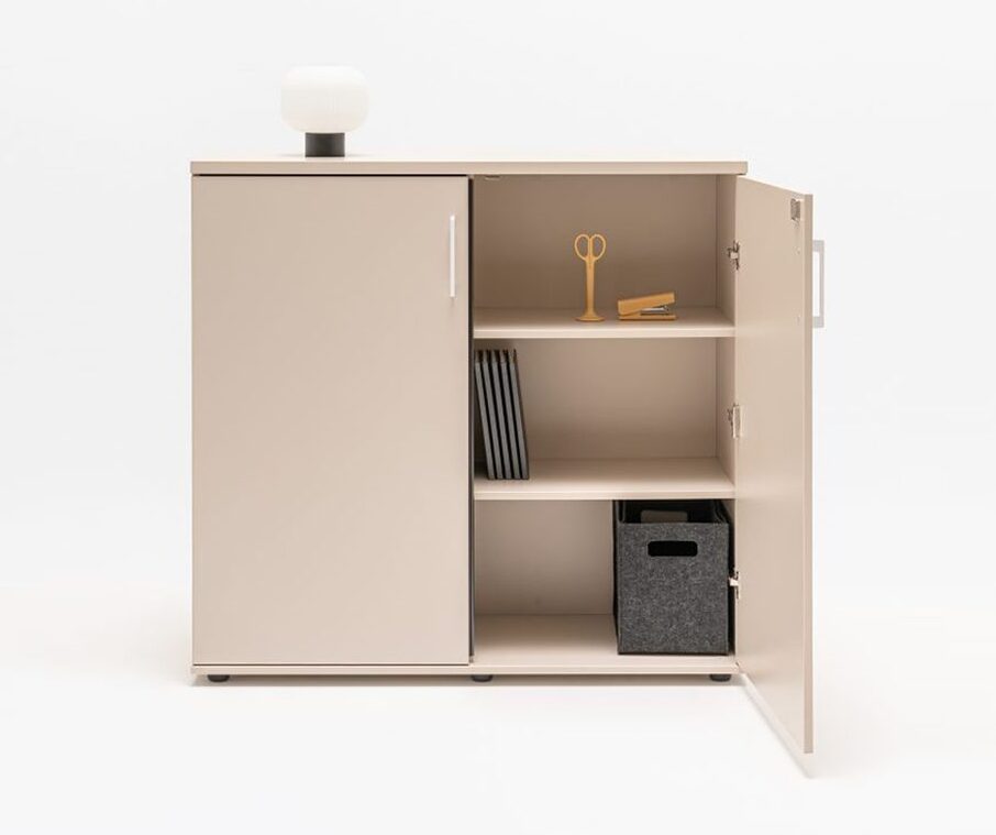 Standard Office W47.2" Storage Cabinet w/2 Lockable Doors