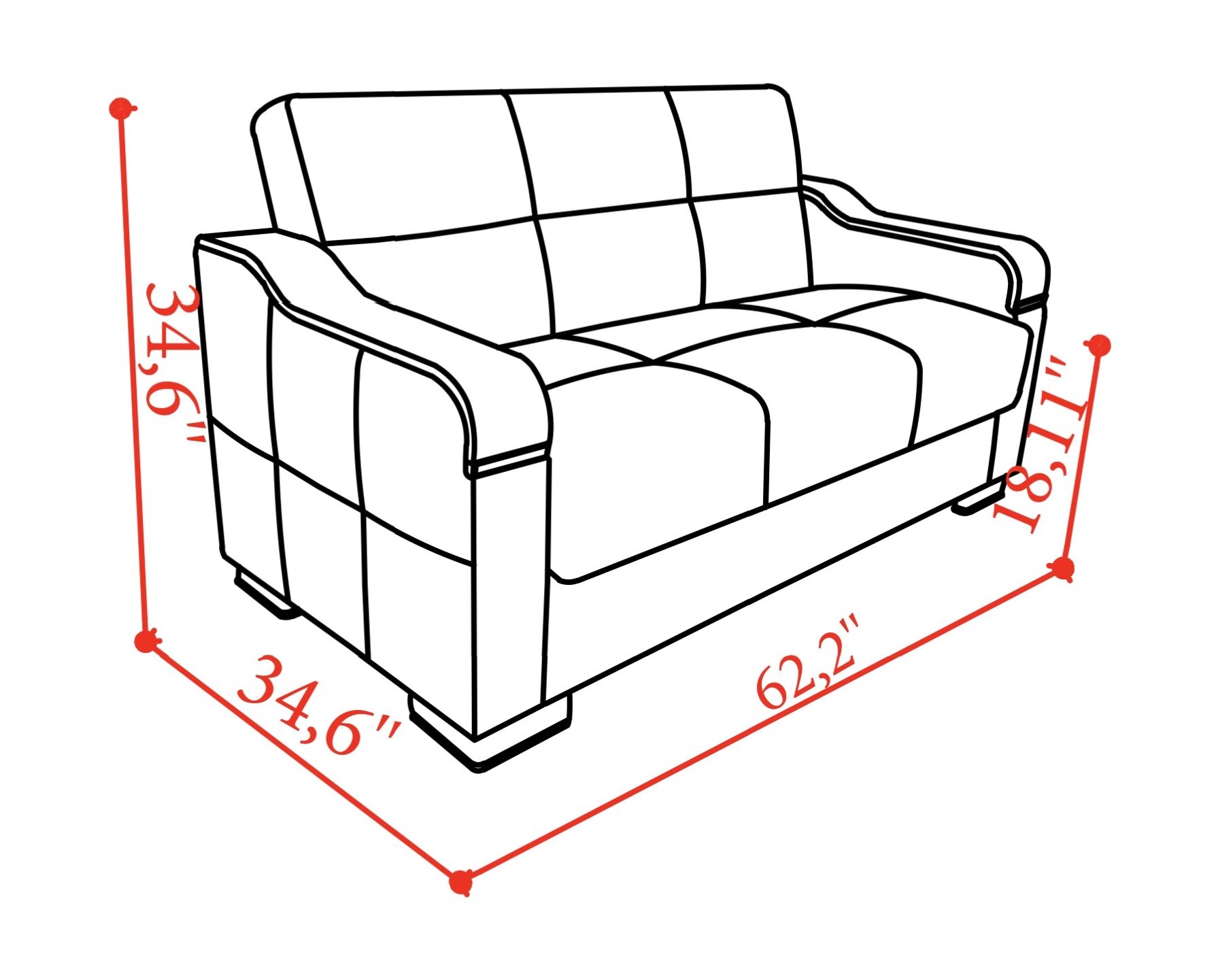 ISTIKBAL Multifunctional Furniture VISION Collection (Sofa Sleeper)
