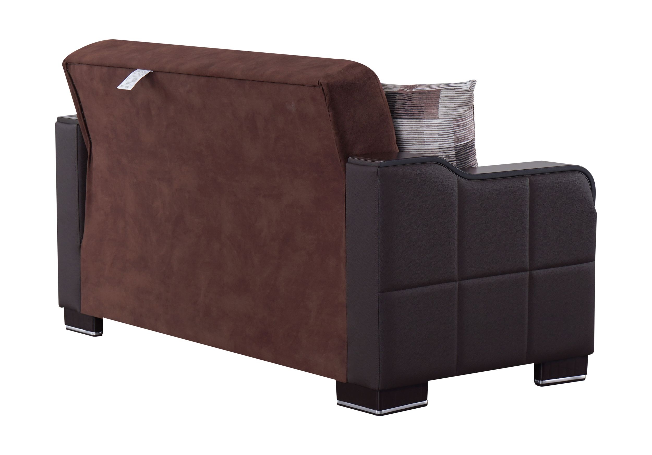 Ottomanson 63" Convertible Loveseat Sleeper with Storage