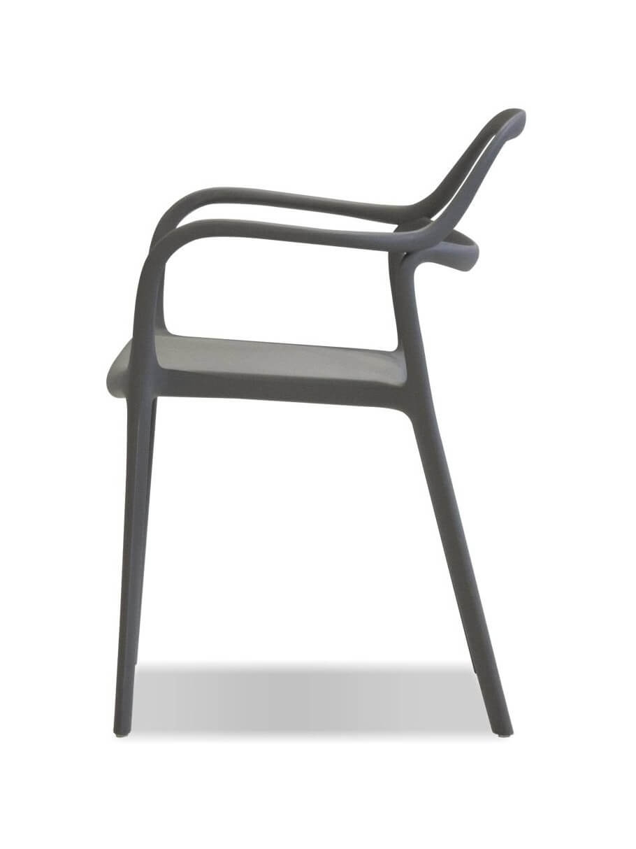 Chewie Polypropylene Stackable Outdoor Dining Chair