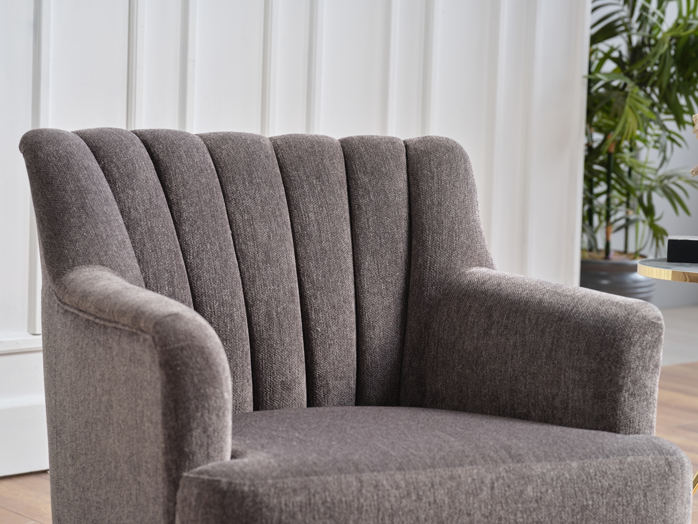 Urbane Fabric Swivel Armchair