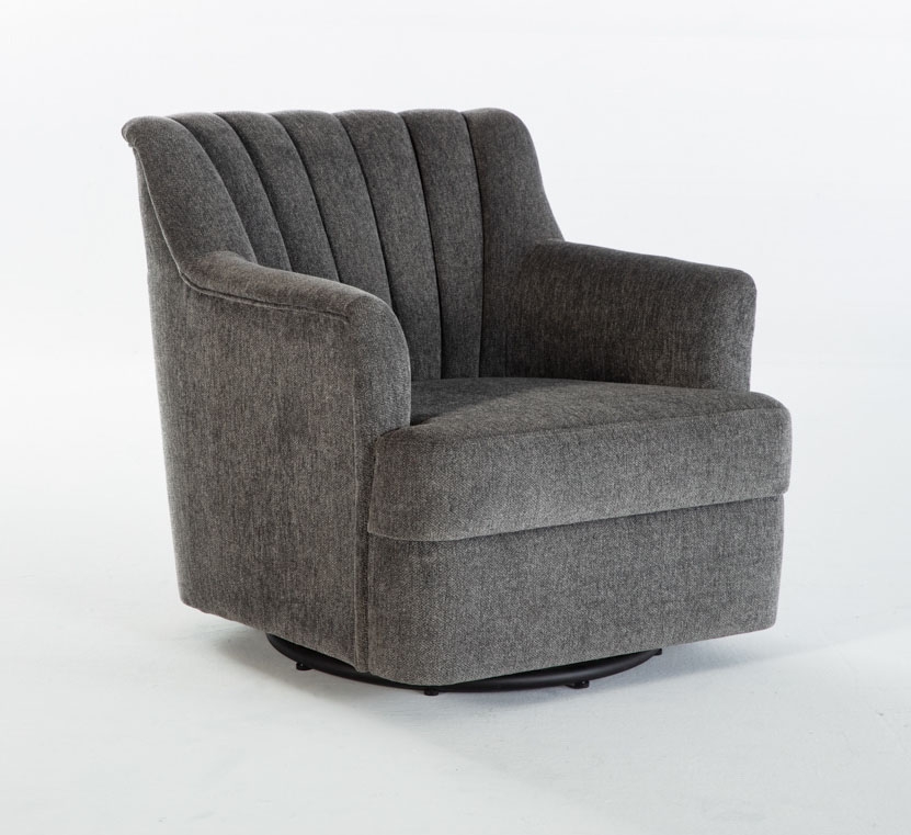 Urbane Fabric Swivel Armchair