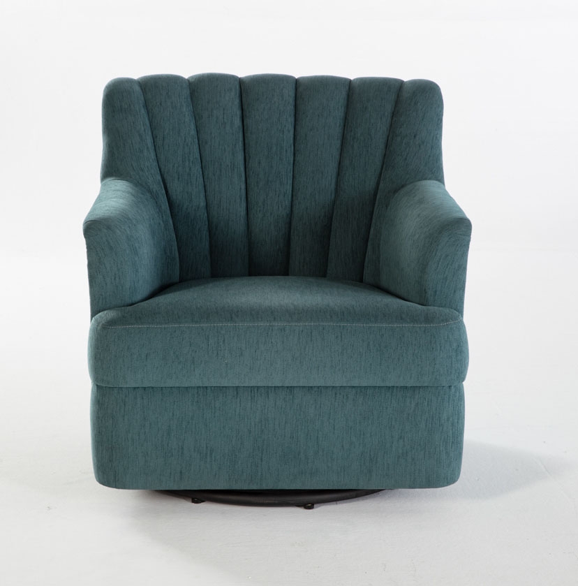 Urbane Fabric Swivel Armchair