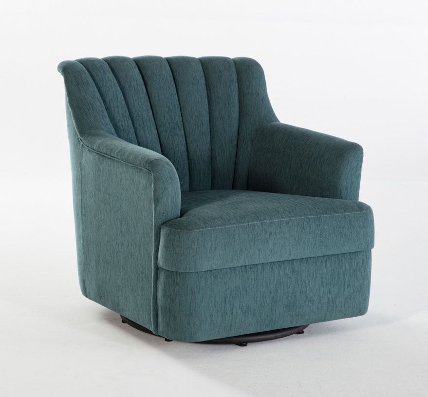 Urbane Fabric Swivel Armchair